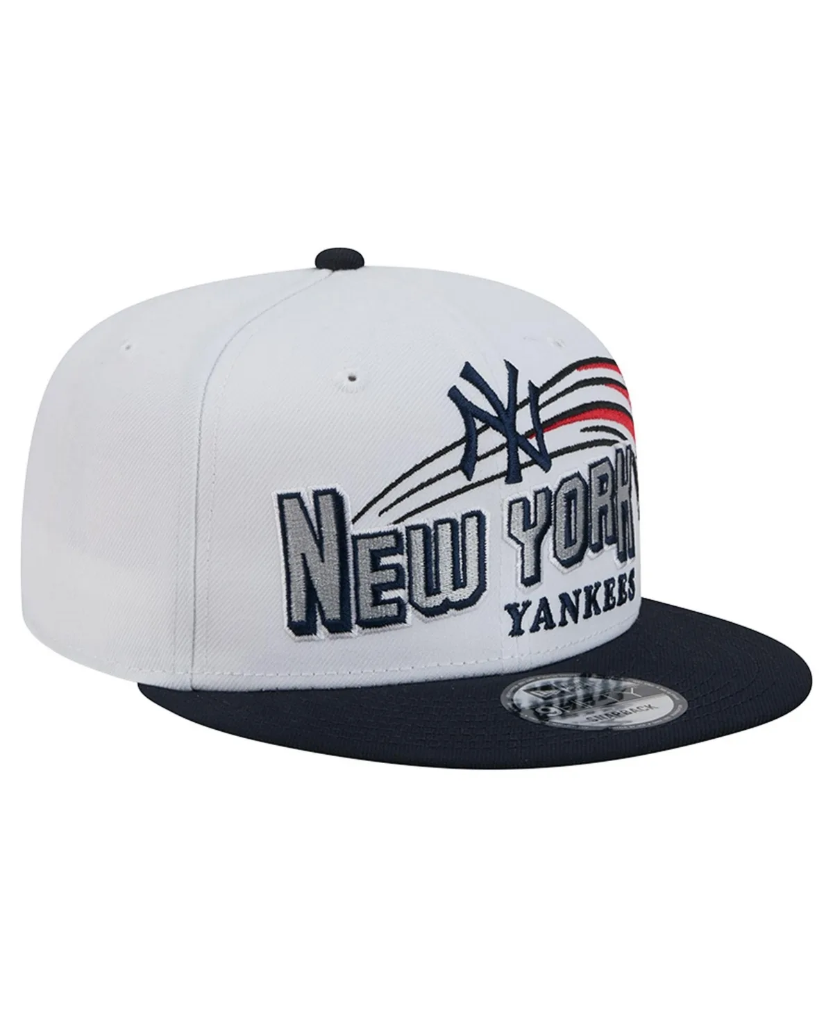 New York Yankees Retro Sweep 9FIFTY Snapback Baseball Cap by New Era