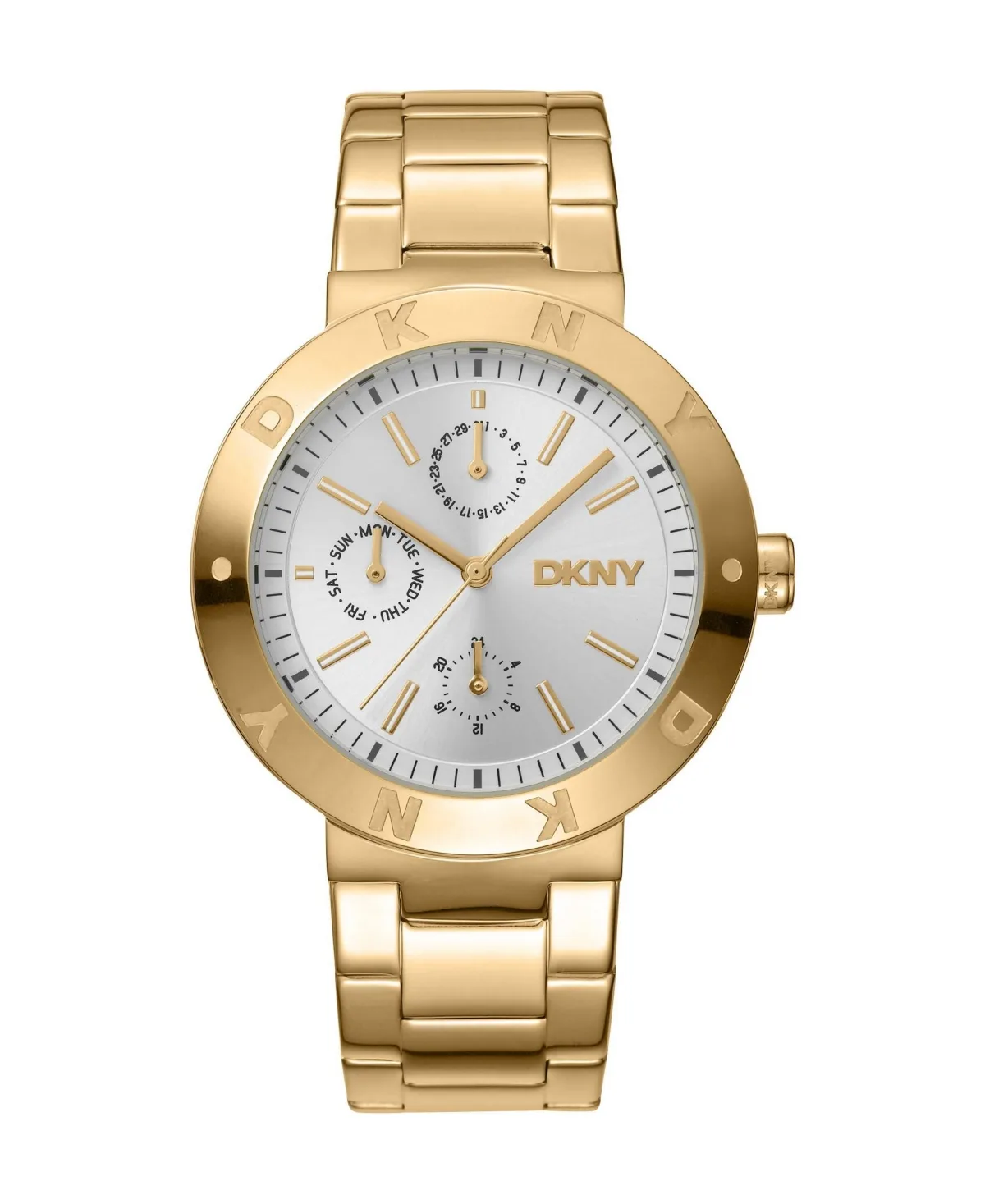 Active Sport Quartz Gold-Tone Stainless Steel Bracelet Watch, 38mm by DKNY