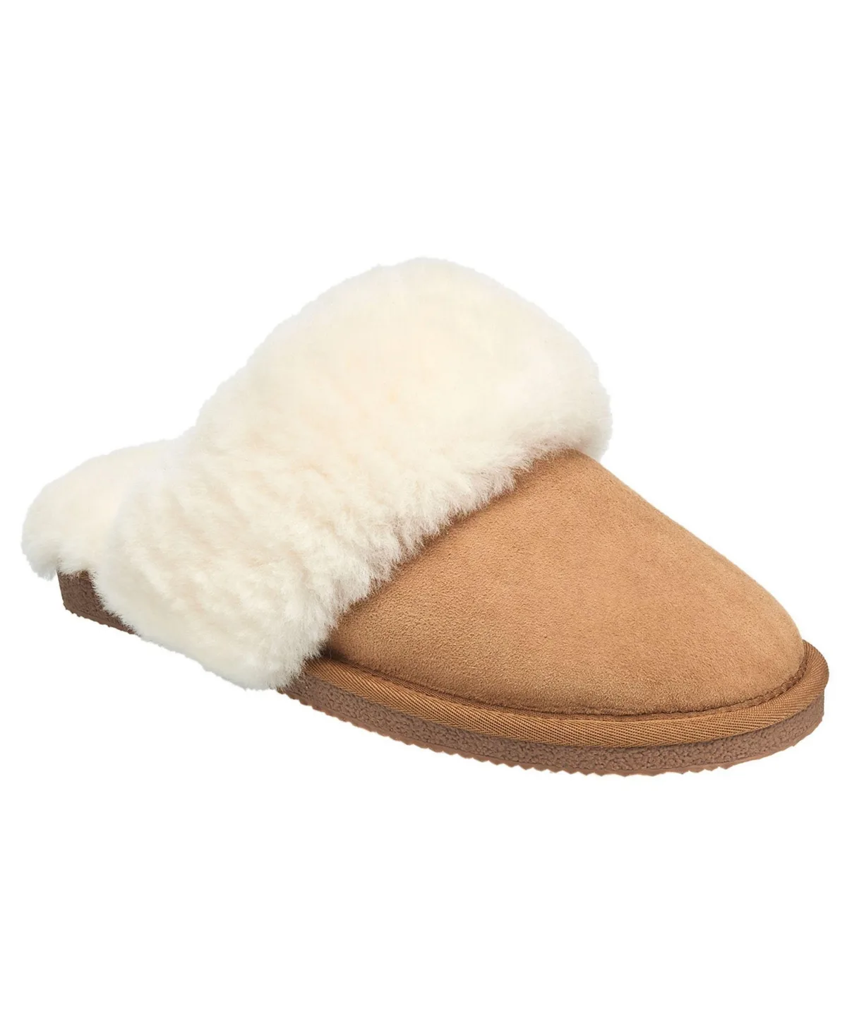 Genuine Sheepskin Fur Band Slipper