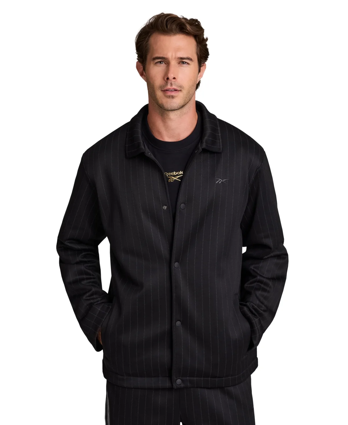 Pinstripe Coaches Jacket by Reebok