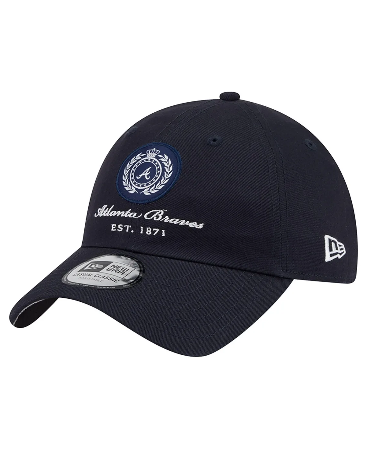 Atlanta Braves Casual Classic Script Patch Baseball Cap by New Era