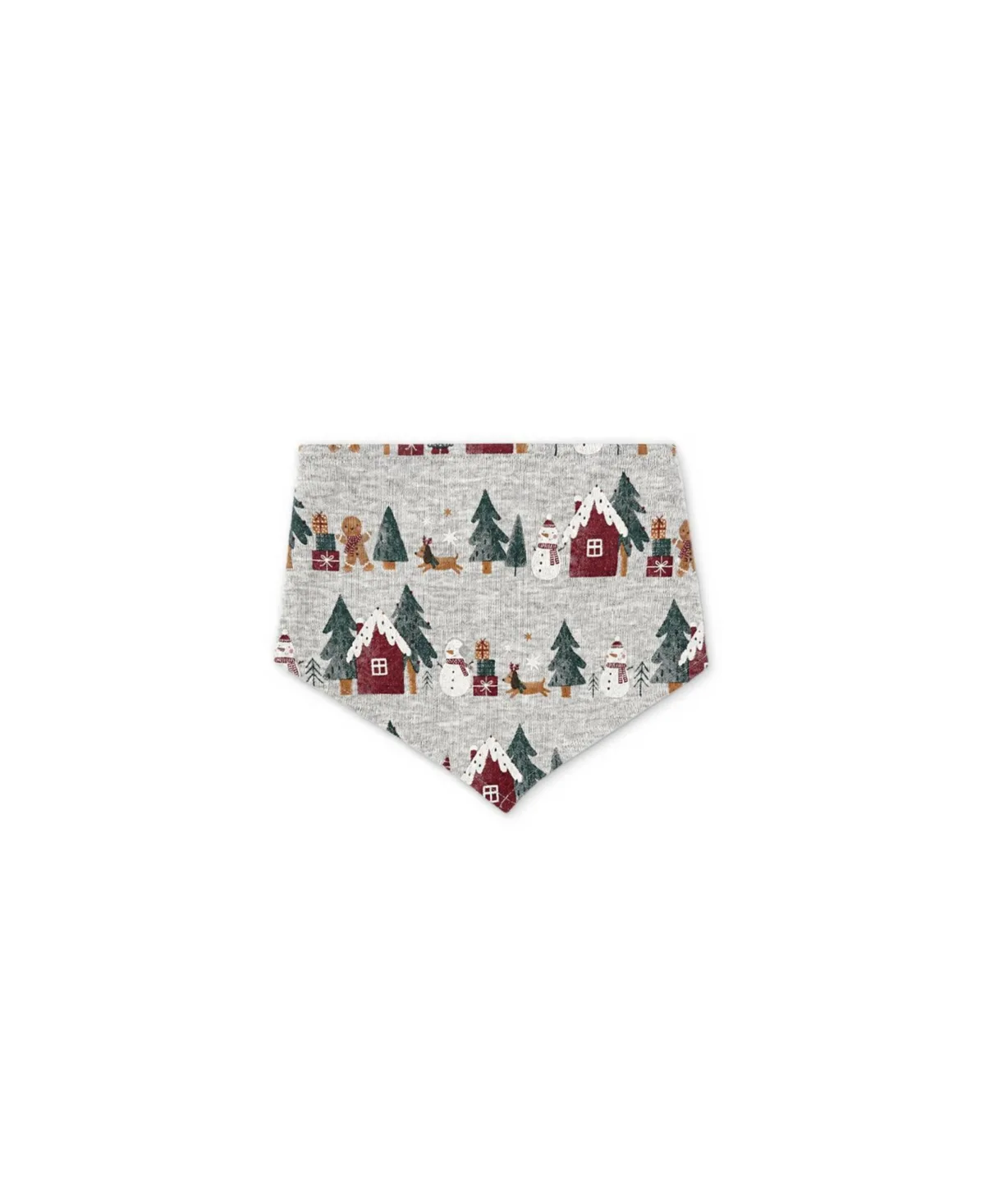 Cotton One Piece Christmas Bandana for Dogs Holiday Print by Deux Par Deux