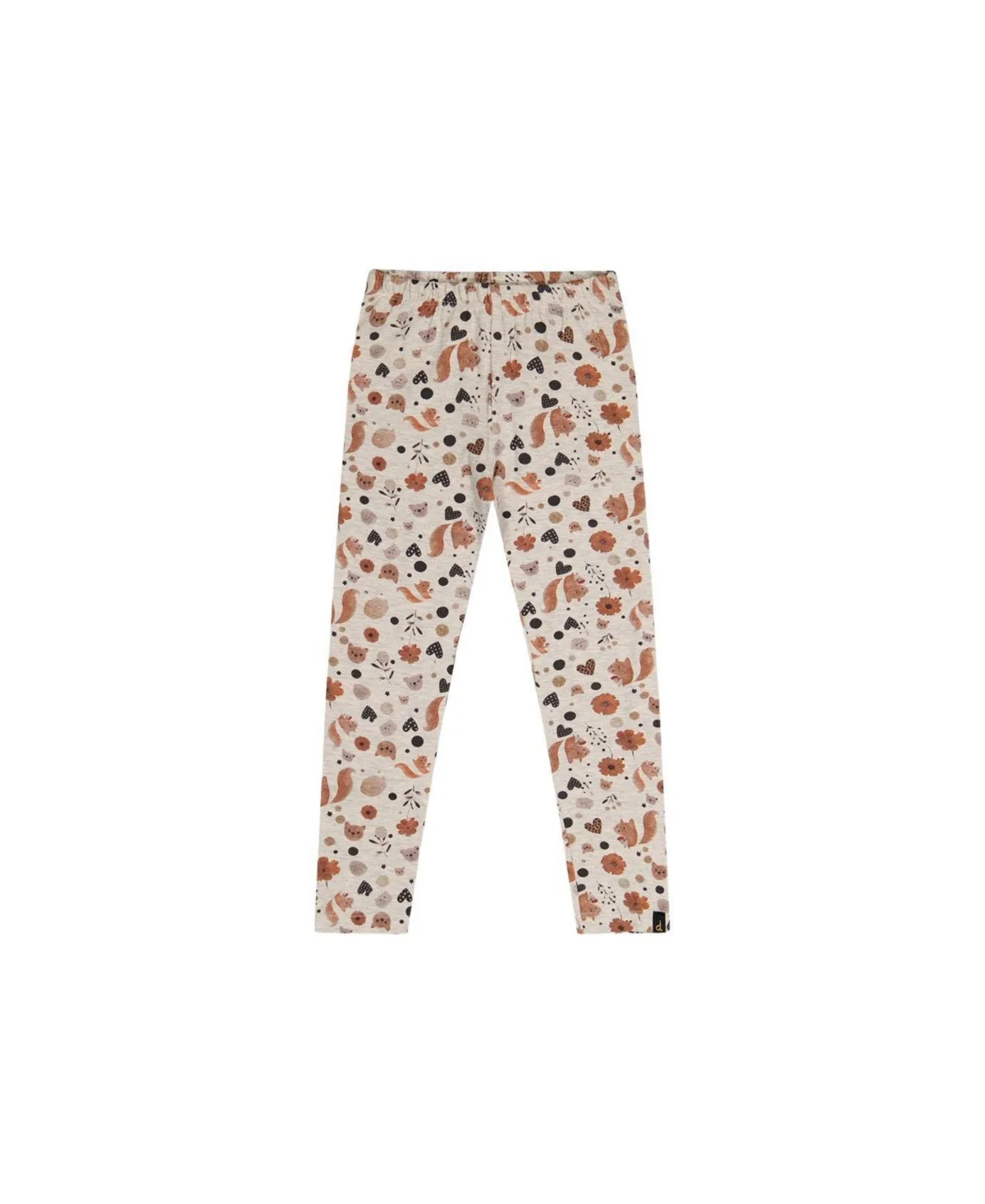 Organic Cotton Leggings with Squirrel Print Pant by Deux Par Deux