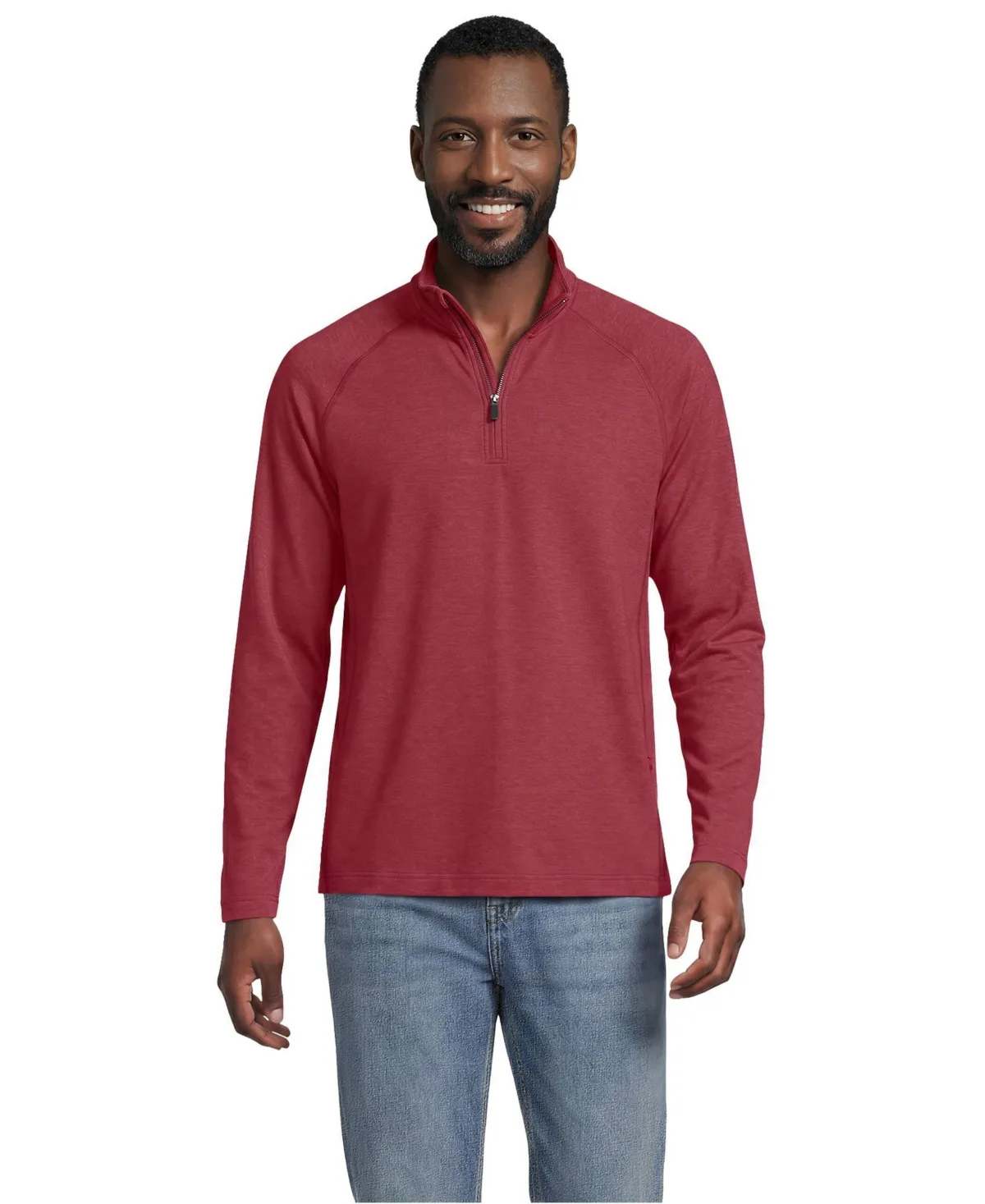 Long Sleeve Flex Performance Quarter Zip by Lands' End
