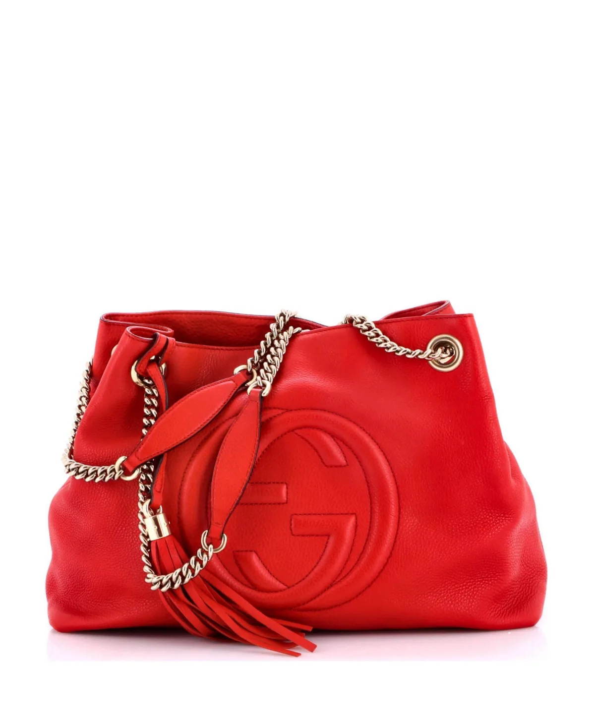 Pre-Owned Gucci Medium Soho Chain Strap Shoulder Bag Leather