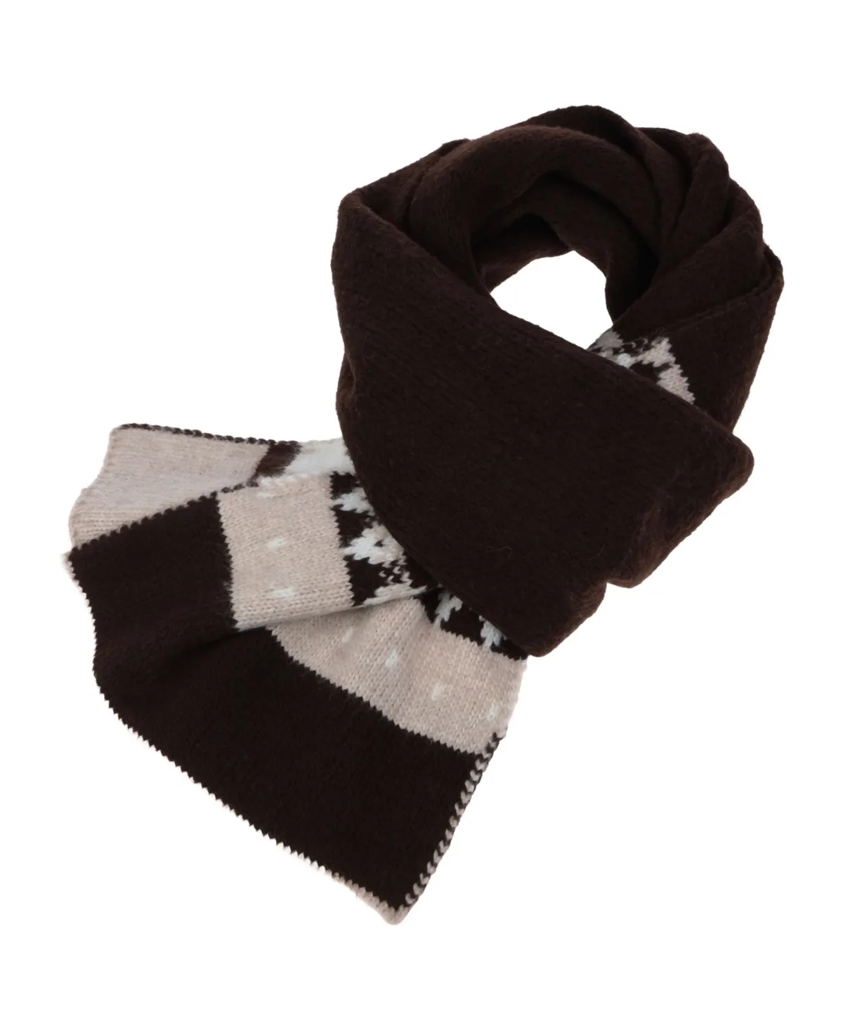 Winter Knit Ikat Inspired Geometric Wrap Scarf by Rebecca Minkoff