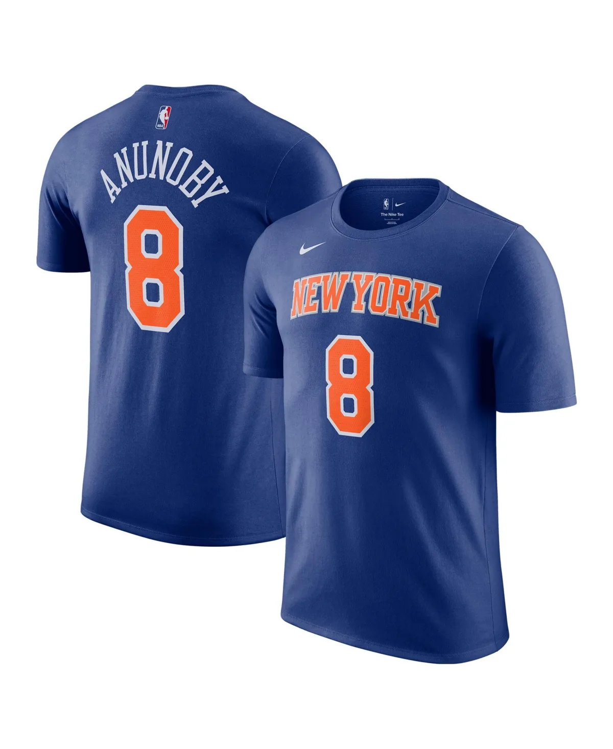 Og Anunoby New York Knicks Name Number T-Shirt - Icon Edition by Nike