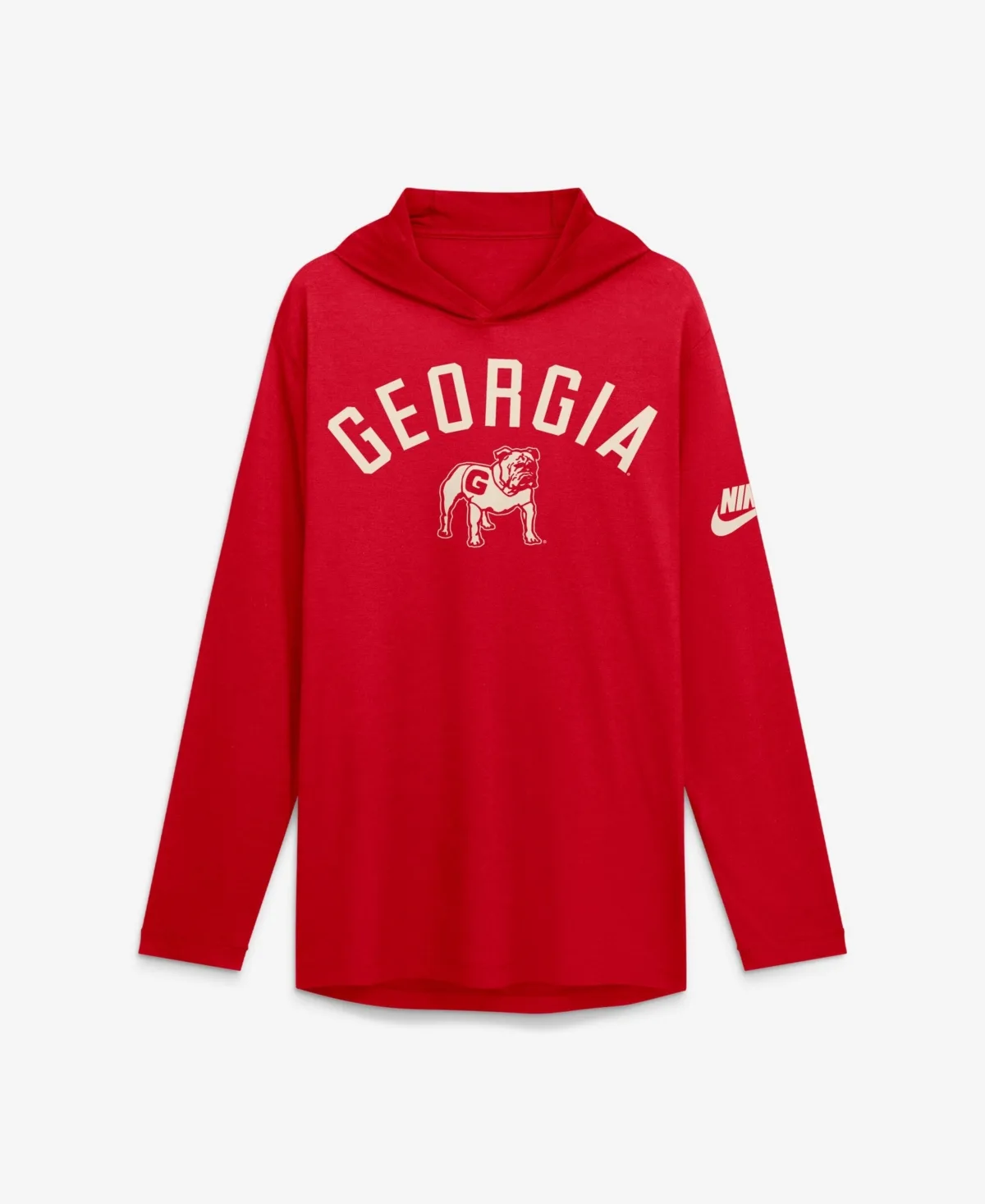Georgia Bulldogs Legacy Arch Tri-Blend Long Sleeve Hooded T-Shirt by Nike