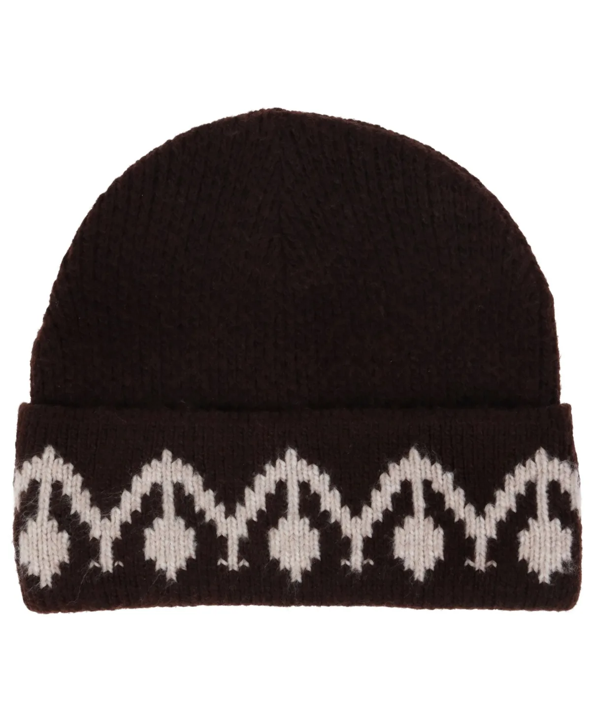 Ribbed Knit Ikat Stretch Fit Beanie
