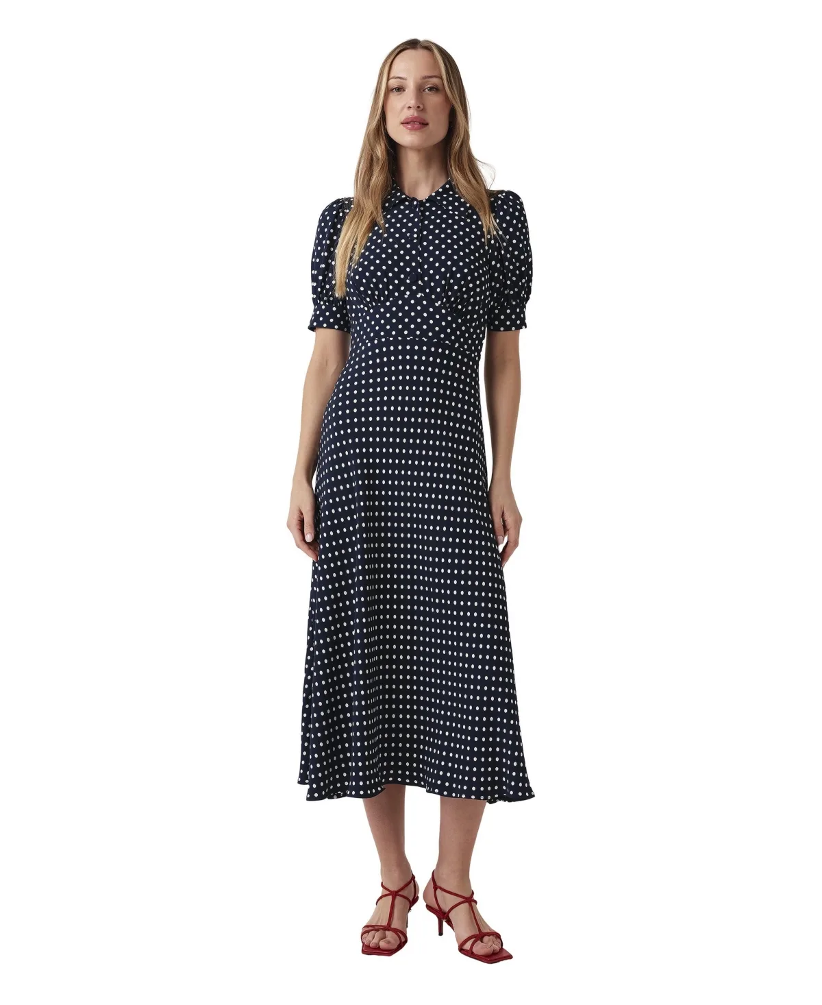 Wilma Fitted Waist Flared Dress
