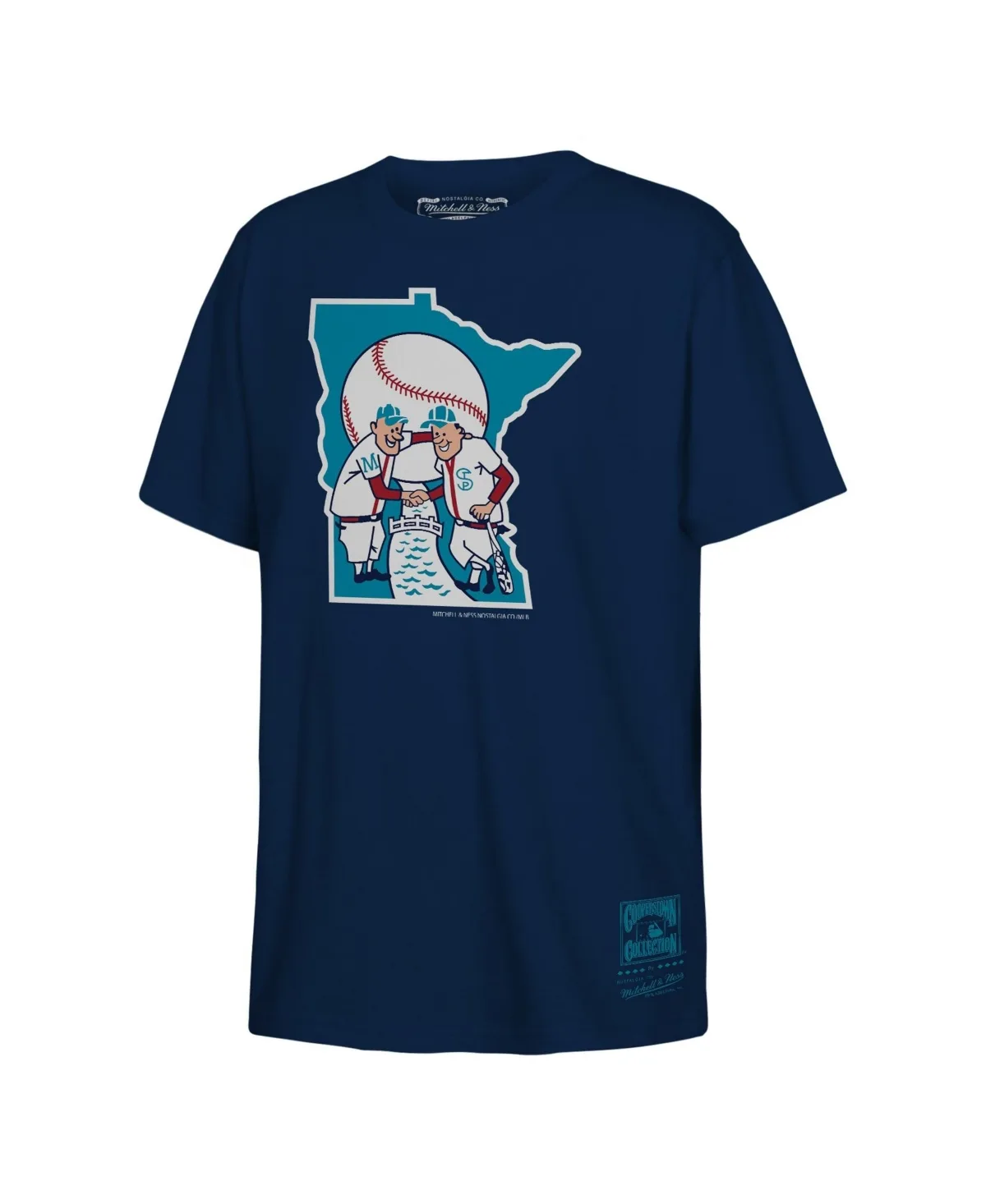 Minnesota Twins Retro Logo Crew-Neck T-Shirt by Mitchell & Ness