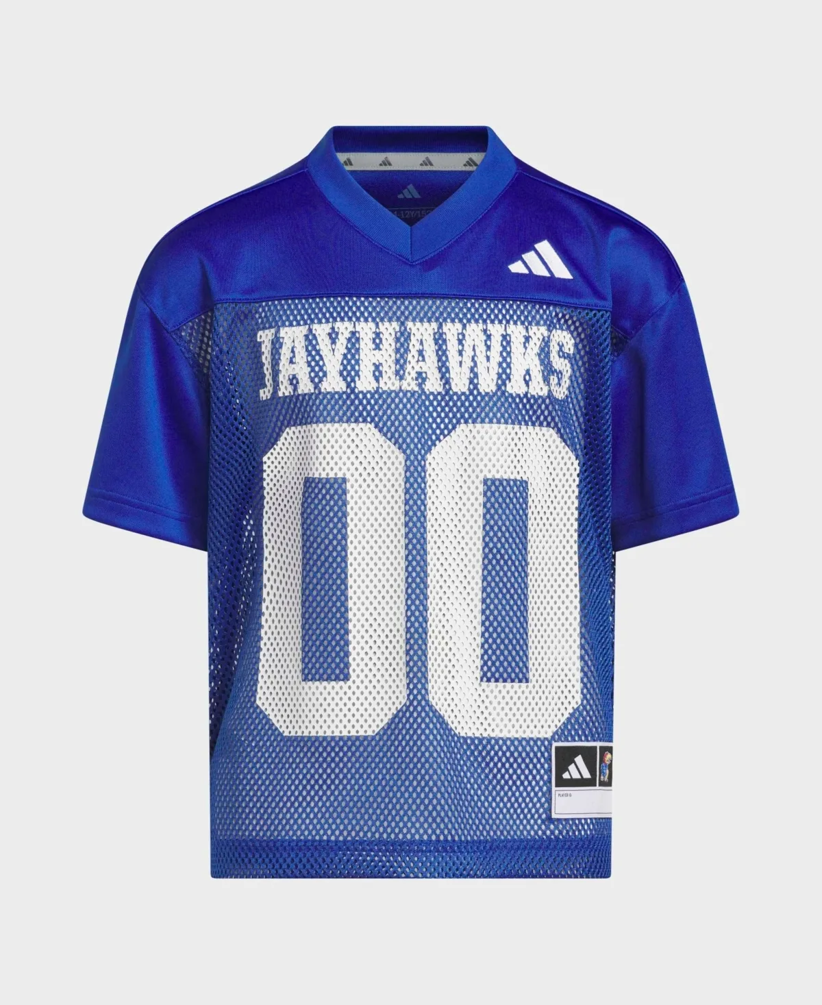Kansas Jayhawks Mesh V-Neck Jersey by adidas