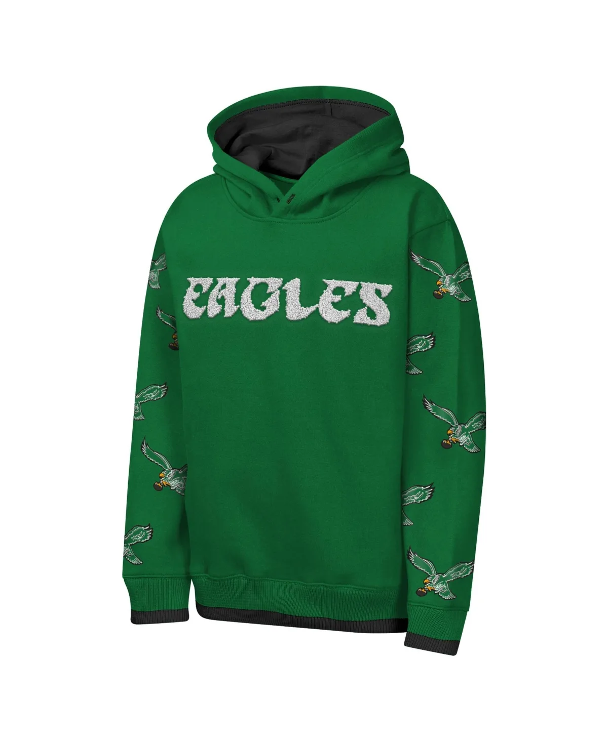 Philadelphia Eagles Retro Draft Day Chenille Pullover Hoodie by Outerstuff