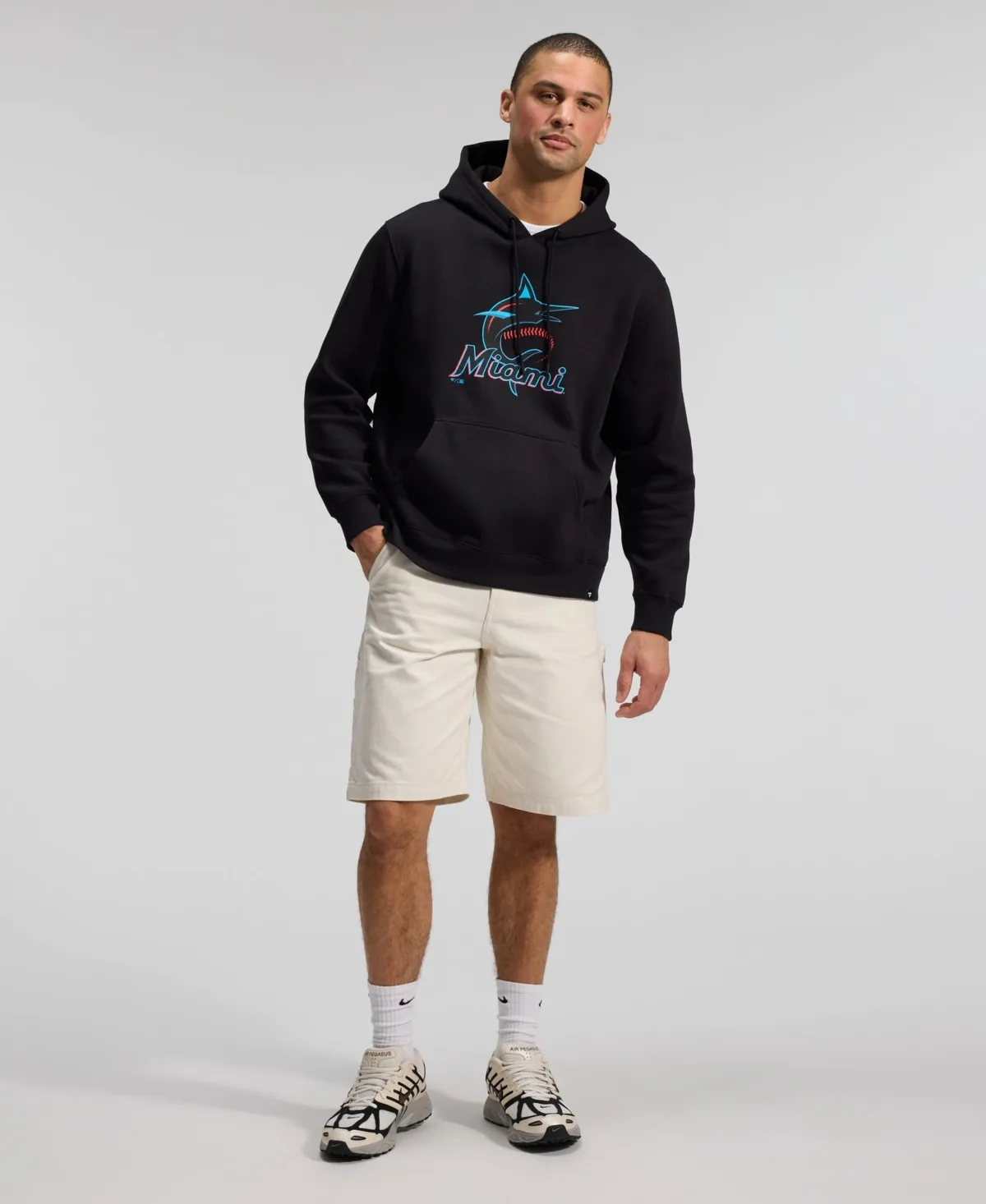 Miami Marlins Primary Logo Legacy Hoodie by Fanatics