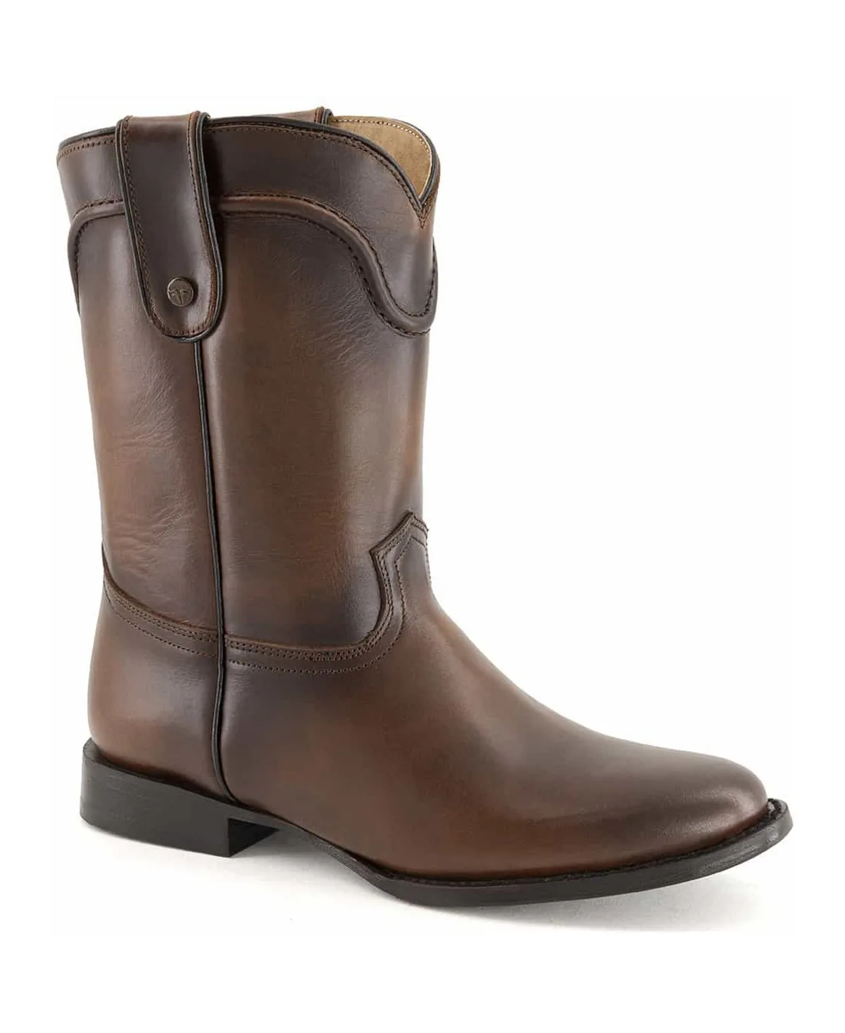Handcrafted Leather Western Block-Heel Boots by Forastero
