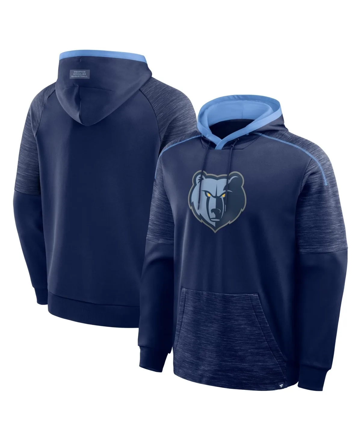 Memphis Grizzlies Pick & Roll Defender Relaxed-Fit Raglan Sleeves Pullover Hoodie by Fanatics