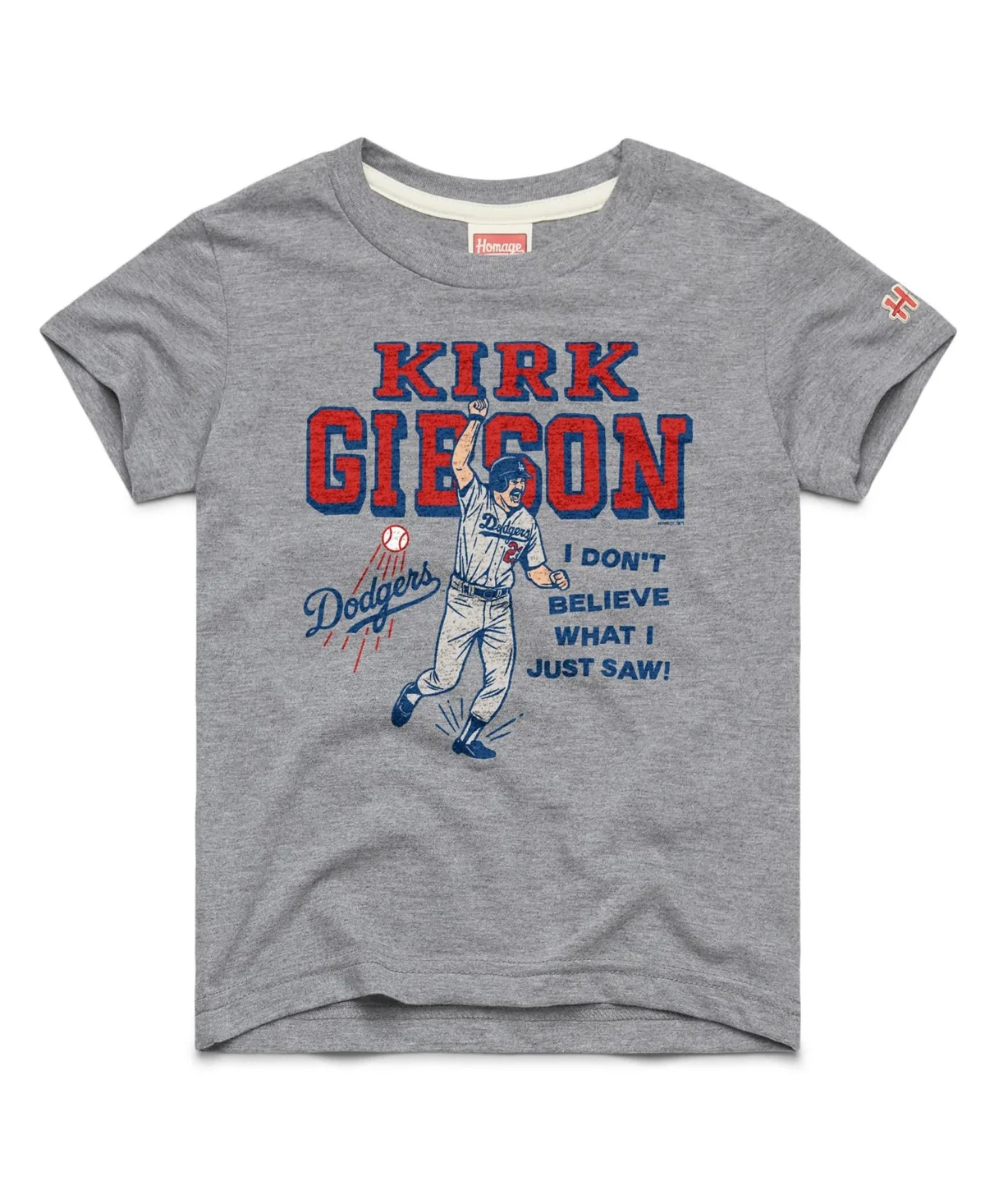 Kirk Gibson Los Angeles Dodgers Cooperstown Collection Player Graphic Tri-Blend T-Shirt by Homage