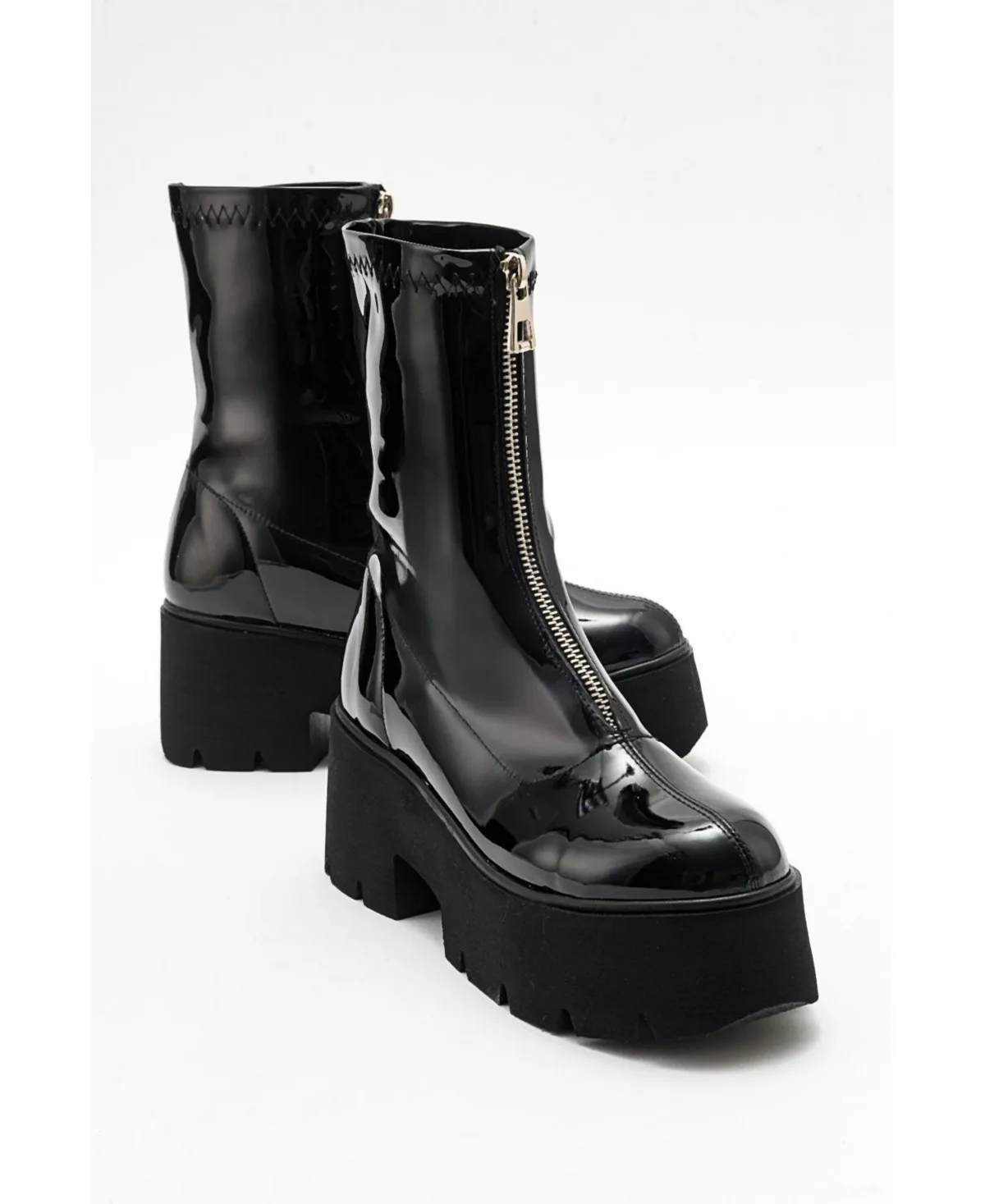 Ovil Platform Zip Boot by Prologue Shoes
