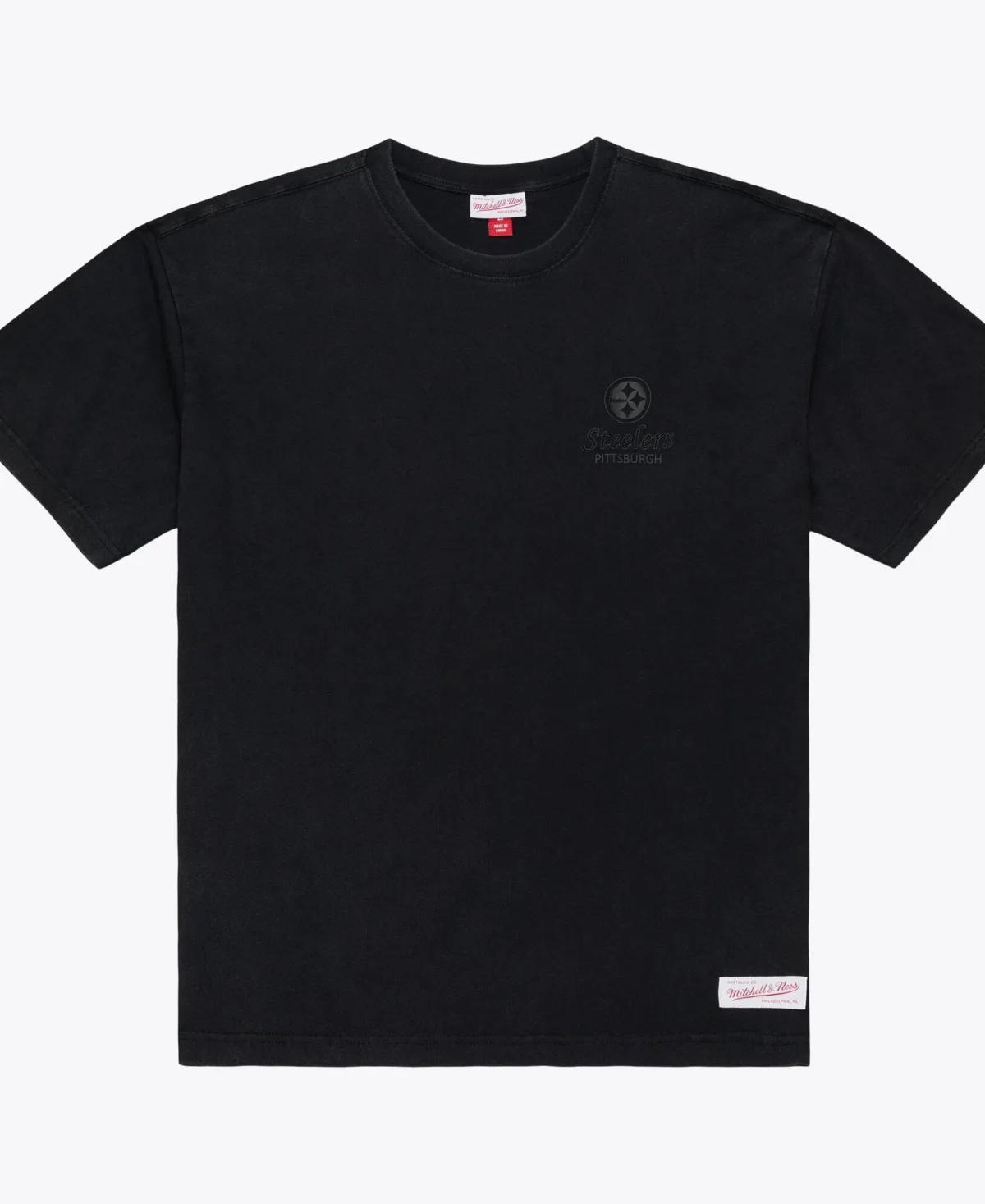 Pittsburgh Steelers Core Essentials Micro Logo T-Shirt by Mitchell & Ness