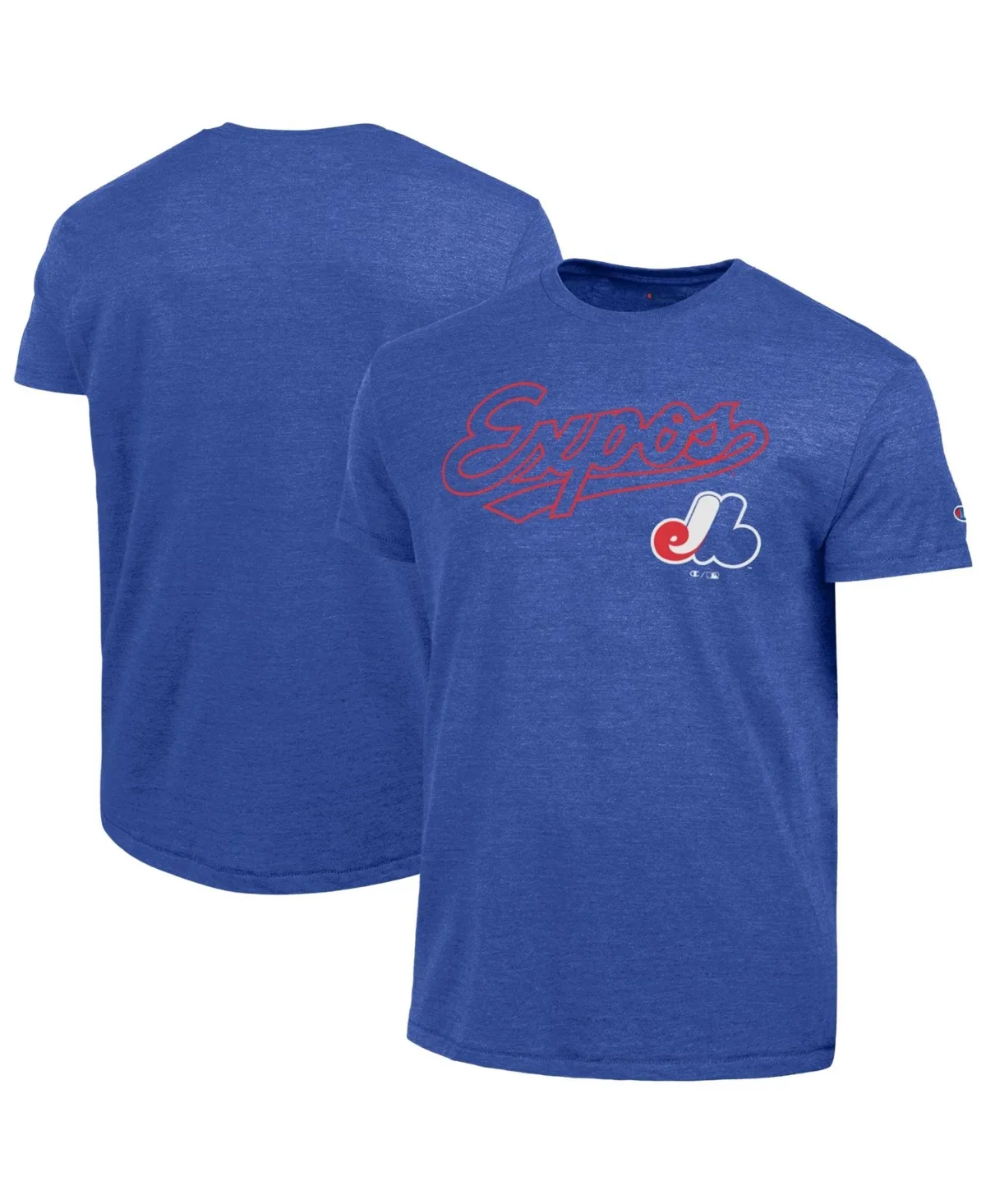 Montreal Expos Cooperstown Wordmark Lockup Tri-Blend T-Shirt by Champion