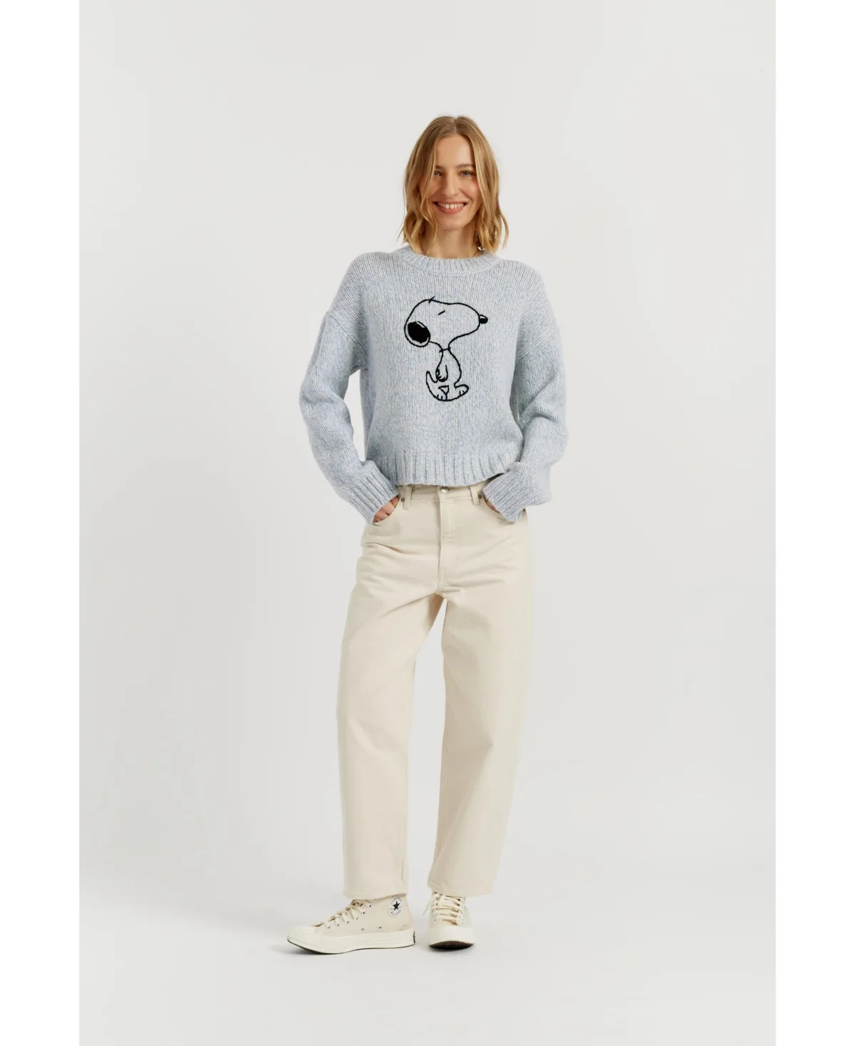 Chinti and Parker Merino Snoopy Marl Sweater by Parker