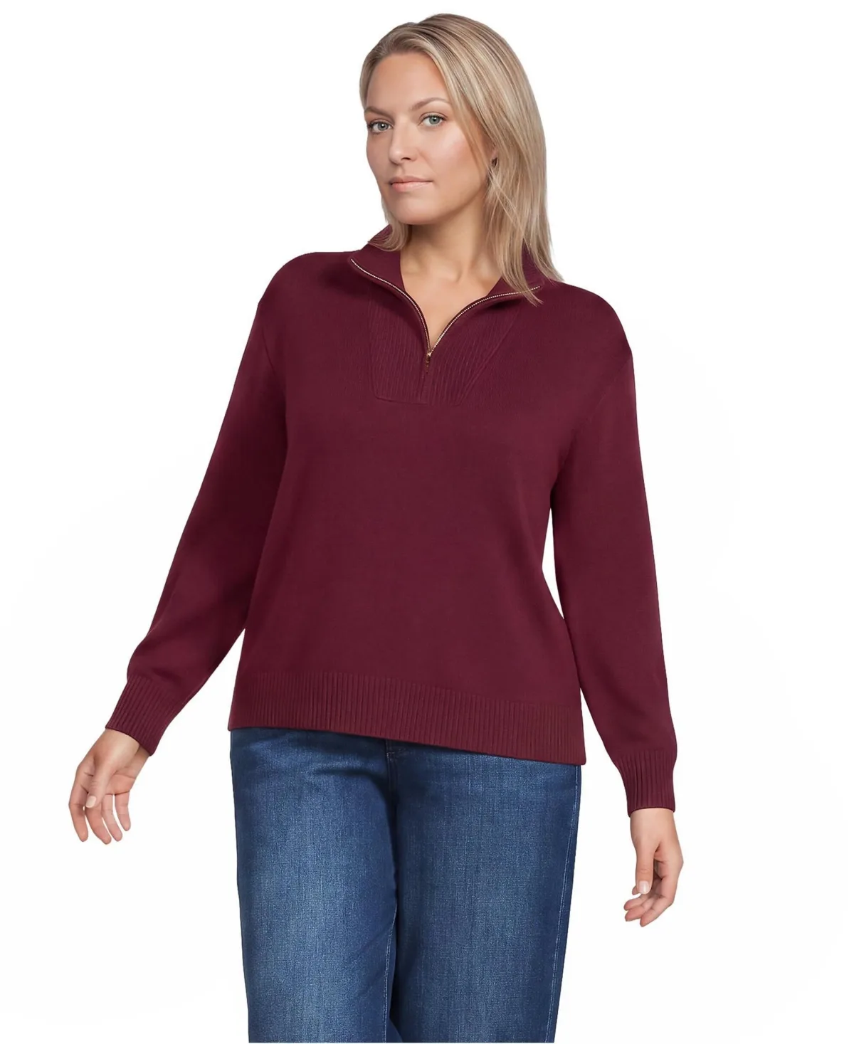 Drifter Slim Quarter Zip Sweater