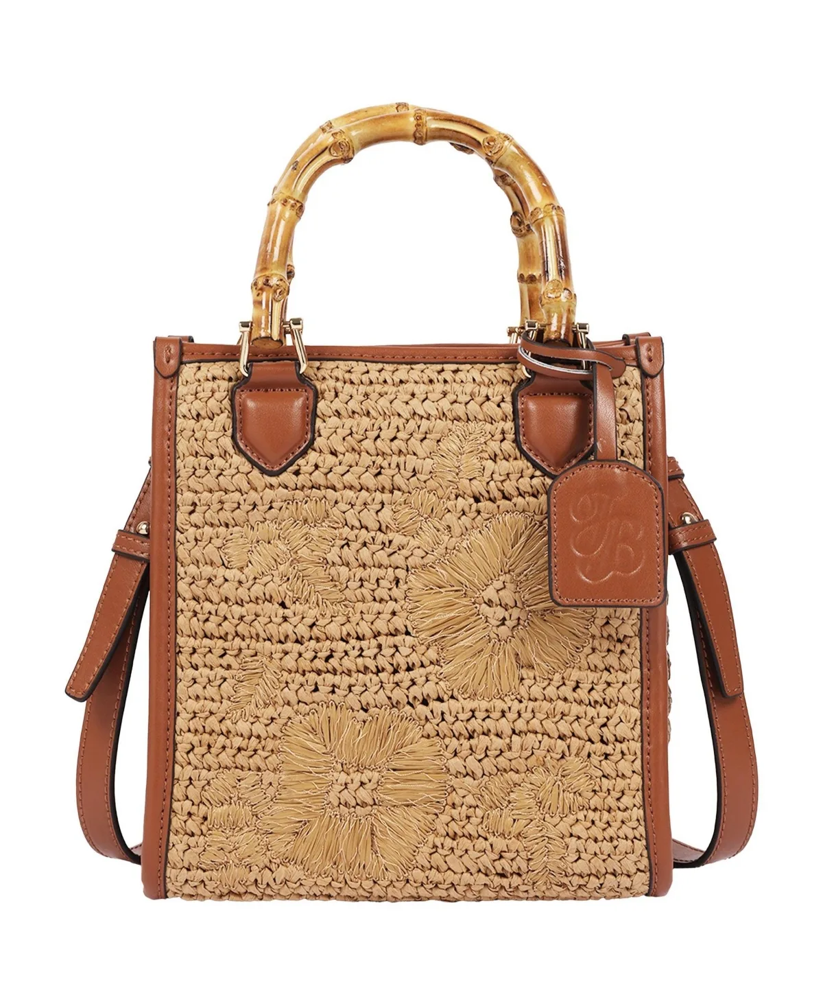Celine Floral Embroidery Bamboo Tote by Tommy Bahama