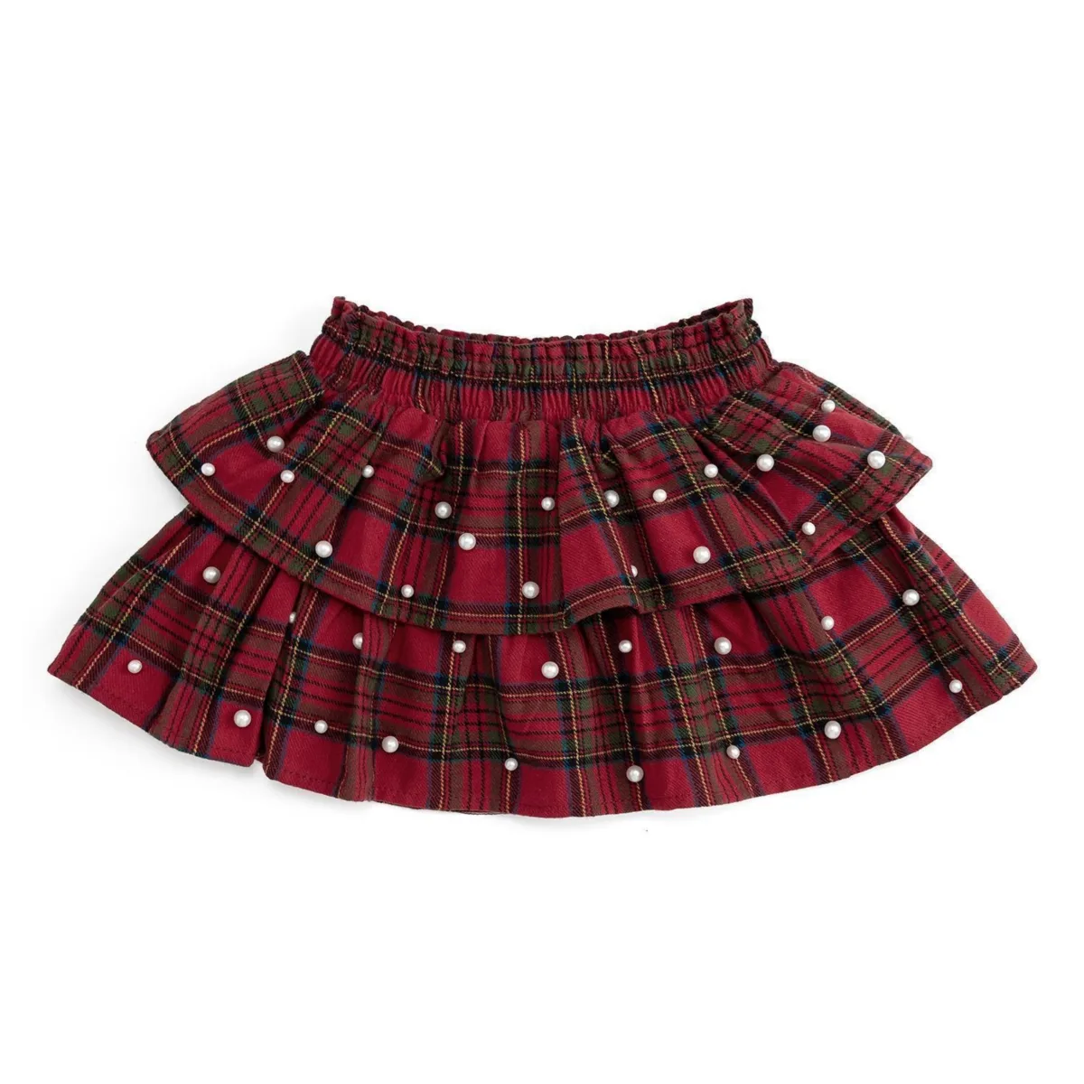 Tartan Pearl Tulle Skirt by Sweet Wink