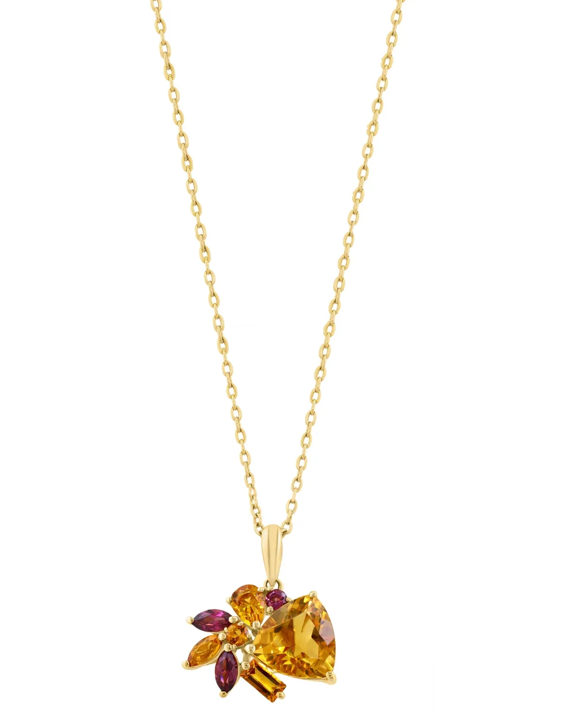 Multigemstone Pendant (2-1/10 ct. t.w.) in 14K Yellow Gold by Effy Collection