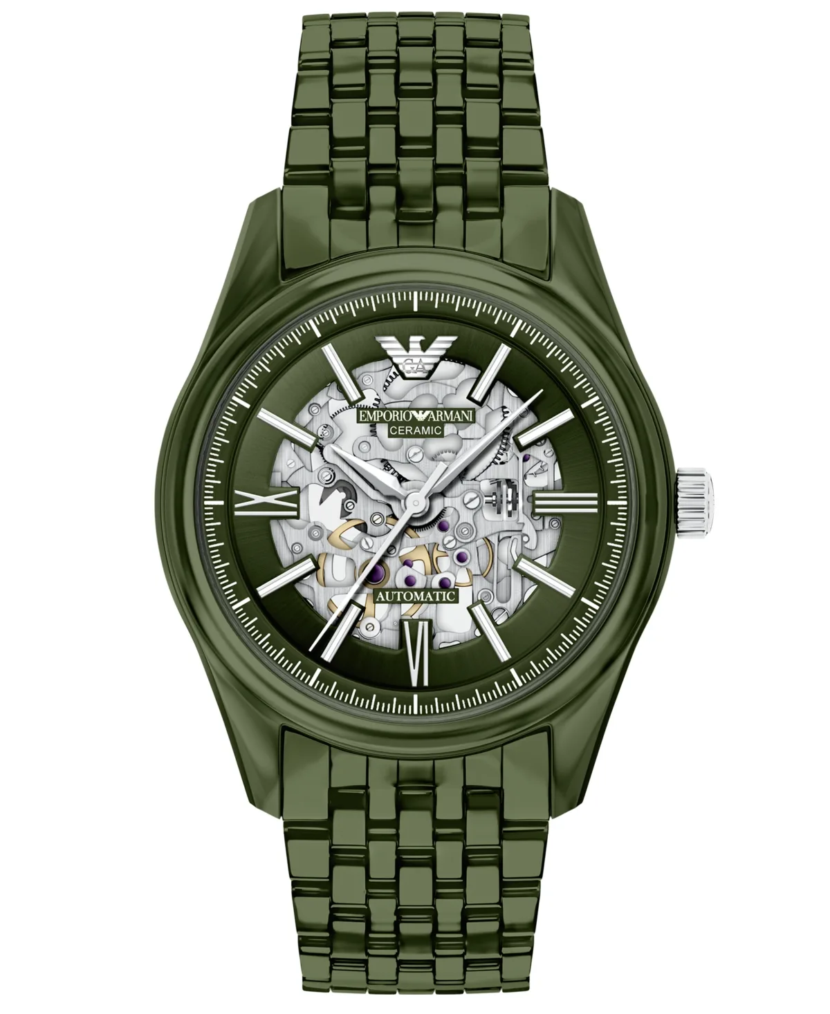 Emporio Armani Automatic Water-Resistant Ceramic Watch, 43mm by Armani