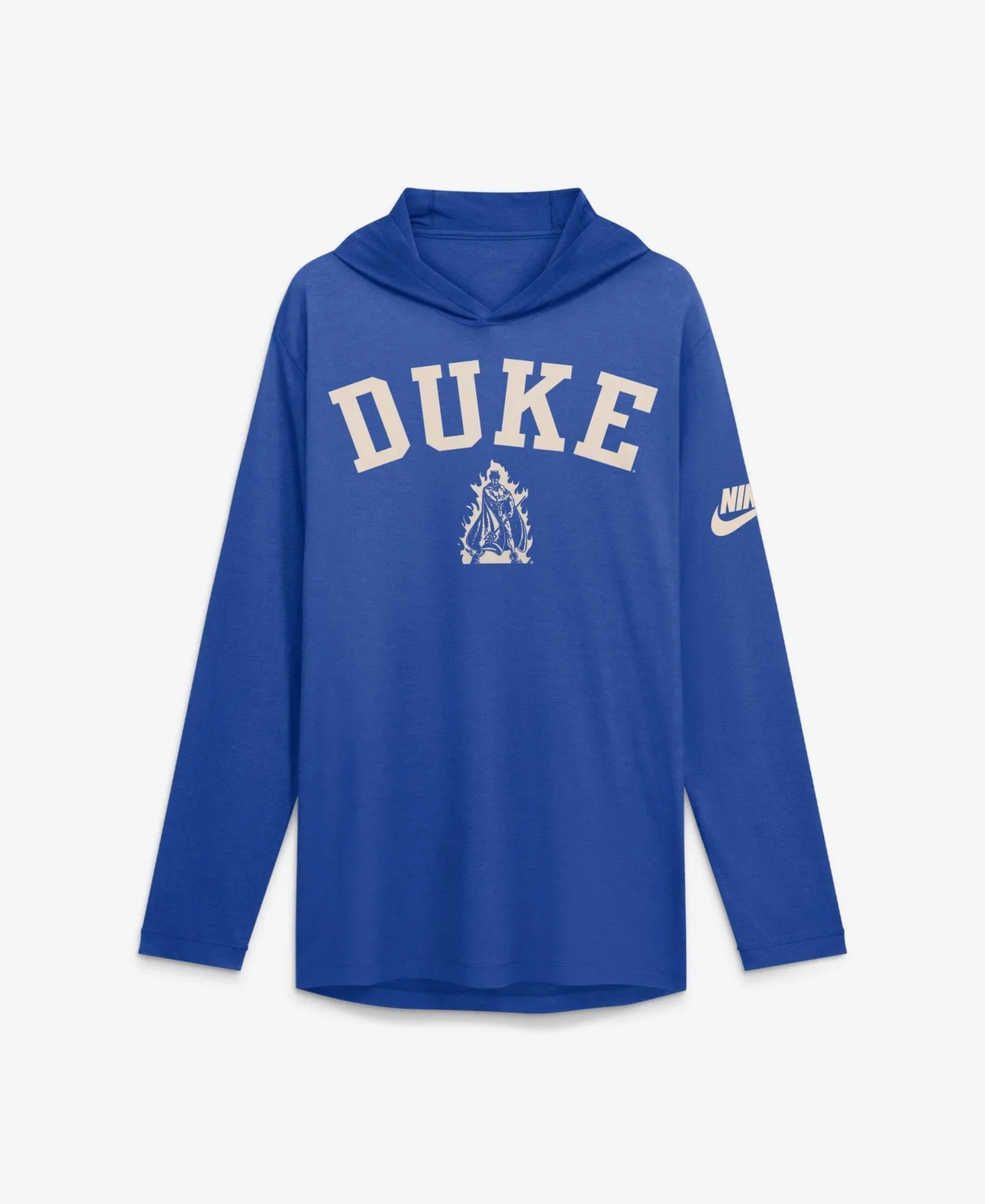 Duke Blue Devils Legacy Arch Tri-Blend Long Sleeve Hooded T-Shirt by Nike