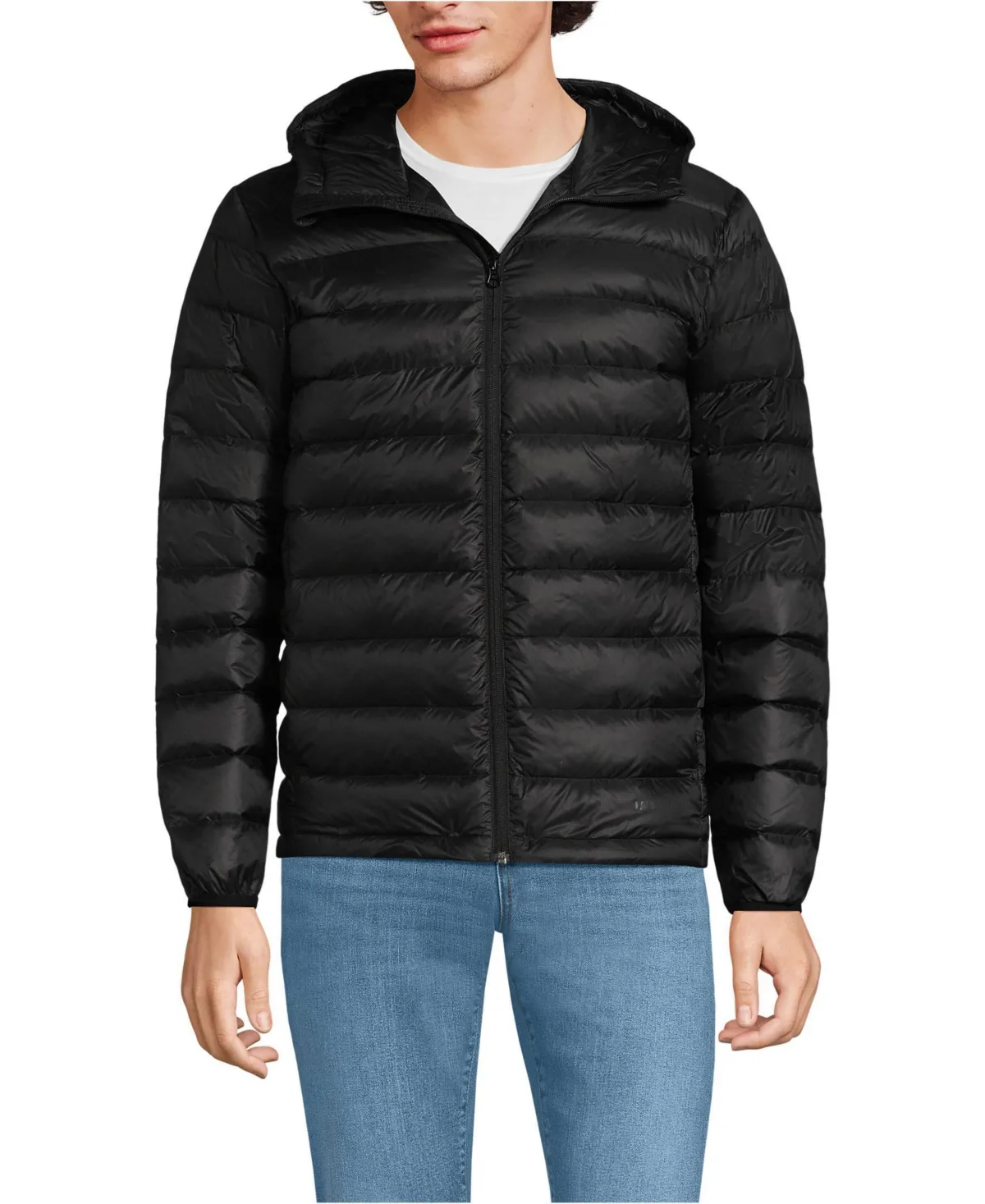 Hooded Wanderweight Packable Down Jacket by Lands' End