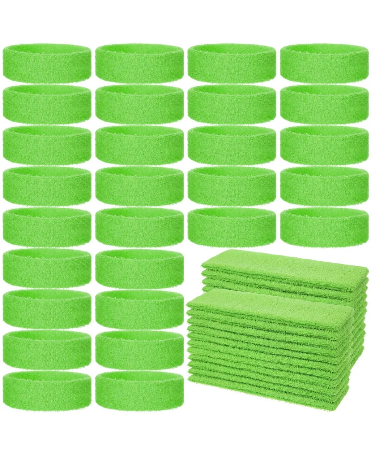 Athletic Terry Cloth Headbands, 24-Piece Set by Furlihong