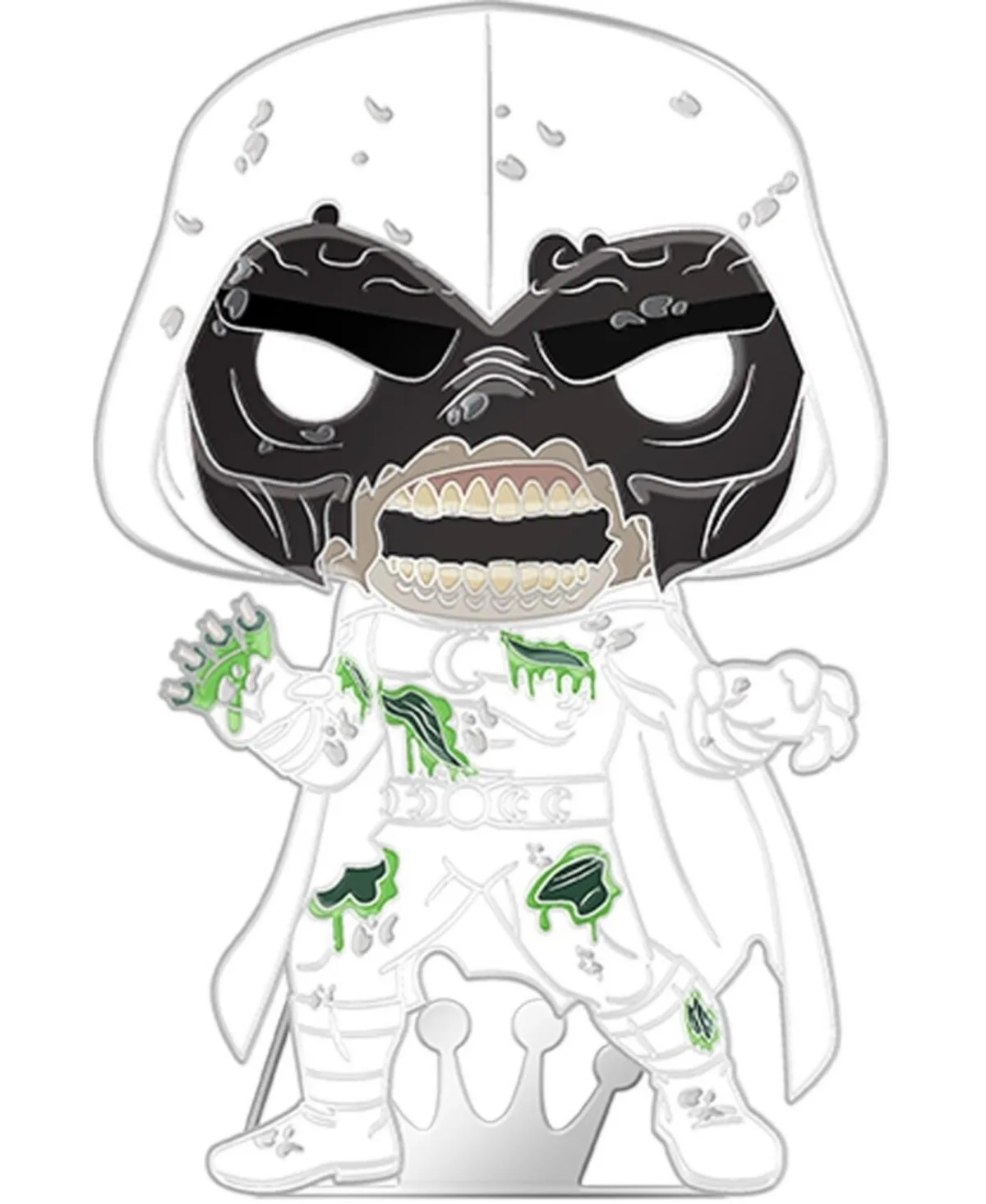 Marvel Zombies Zombie Moon Knight Glows in the Dark Pin by Funko
