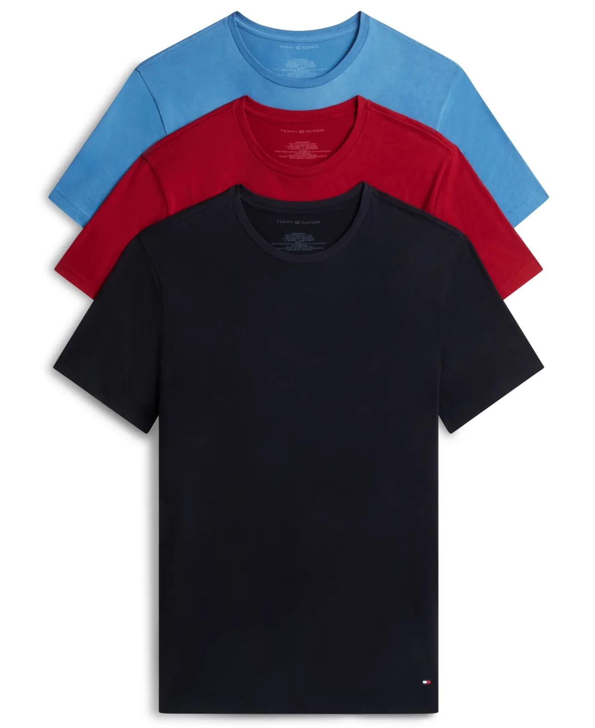 Cotton Classics Crewneck Short-Sleeve T-Shirt, 3-Pack by Tommy Hilfiger