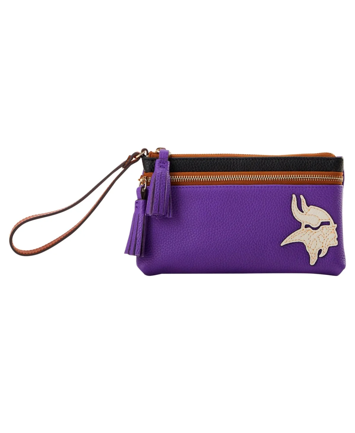 Minnesota Vikings Infield Double-Zip Wristlet by Dooney & Bourke