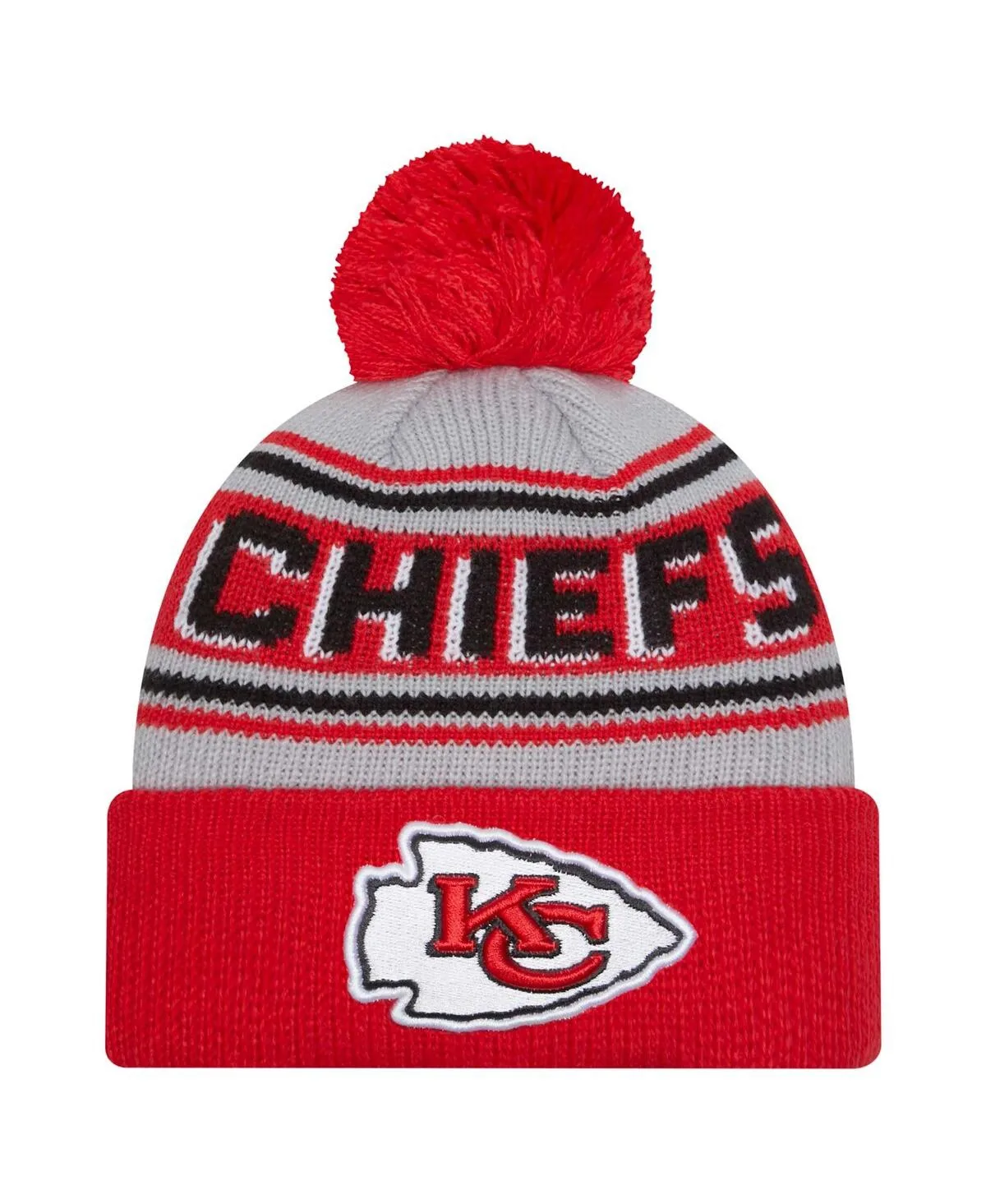 Kansas City Chiefs Main Cuffed Knit Hat with Pom by New Era