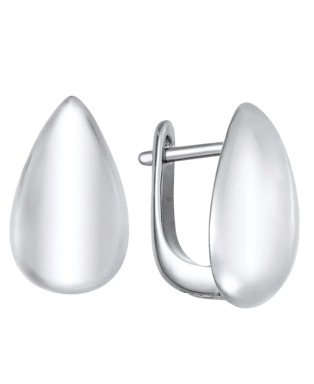 Plated or 18k Gold Plated Brass Hinged Pear Shape Earring by And Now This