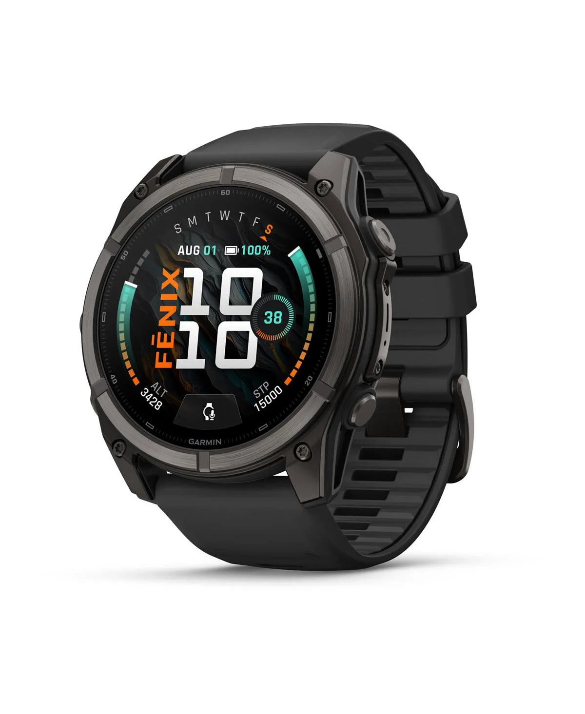 Fenix 9 Ultimate Outdoor Gps Smartwatch Carbon Gray Dlc Titanium 51mm by Garmin