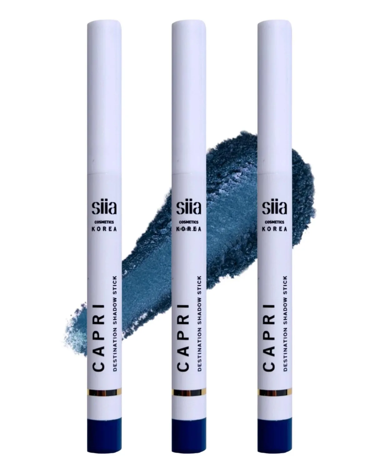3 Pieces Destination Shadow Stick Trio Set - Capri - Navy Glitter by Siia Cosmetics