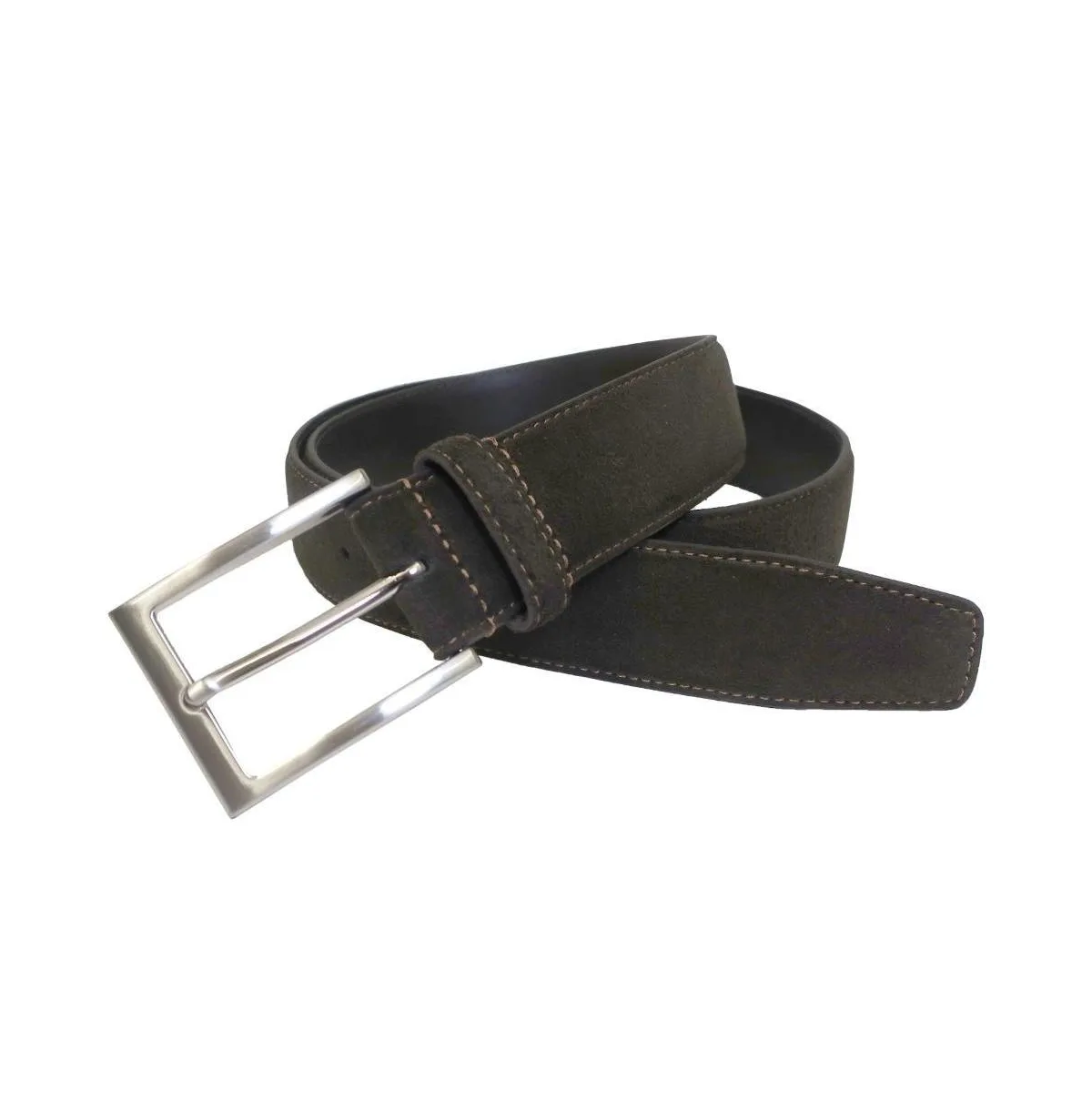 B by Brooks Brothers Suede Leather Feather Edge Belt by Brooks Brothers