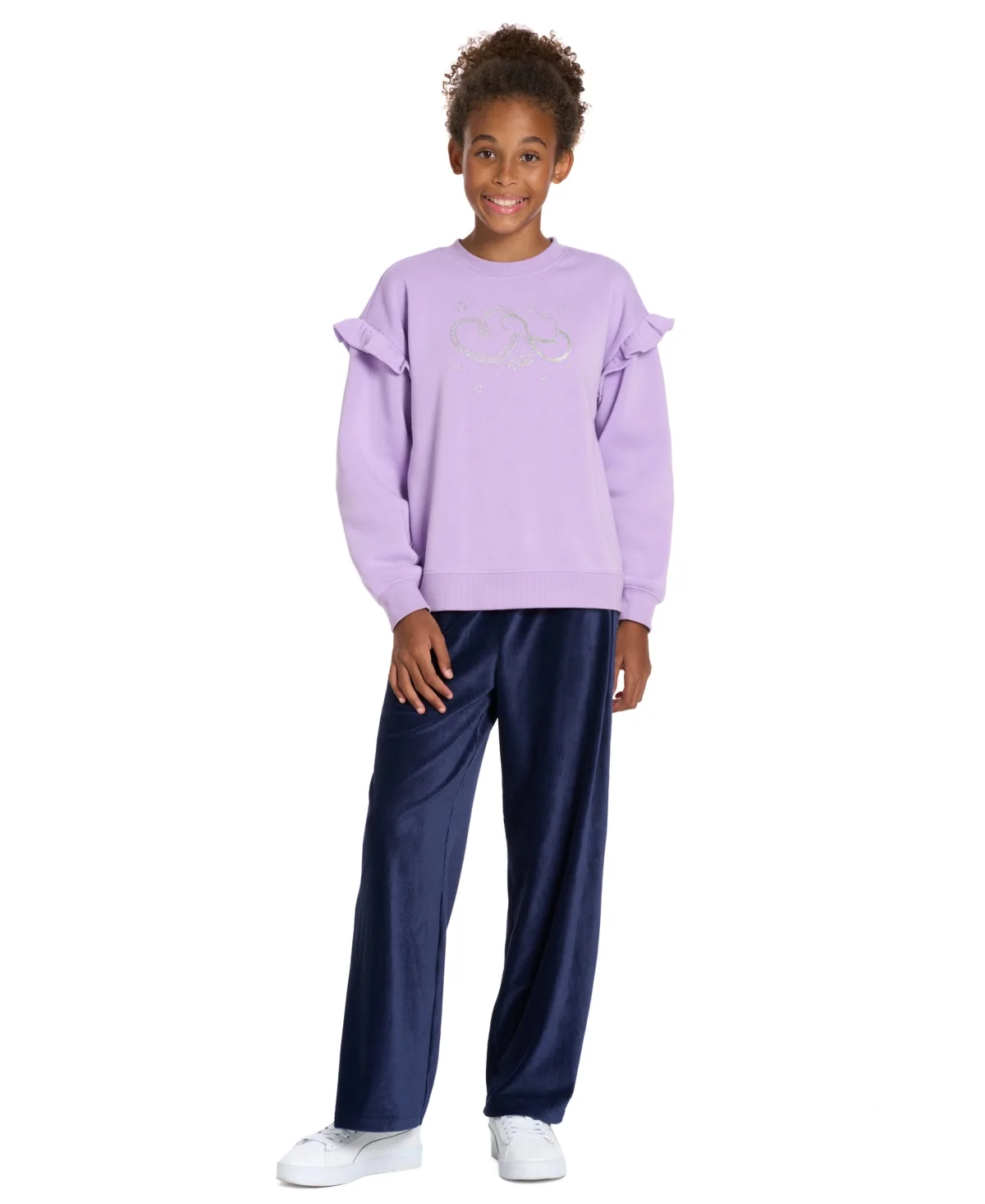 Crewneck Long-Sleeve Wide-Leg Sweatshirt and Pants, 2-Piece Set by Scotch & Soda