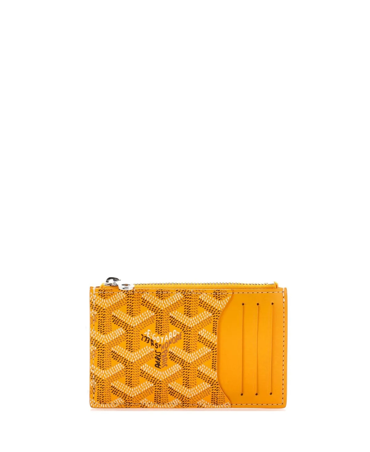 Goyard Bourbon Zipped Coated Canvas Card Case by Pre Owned Goyard