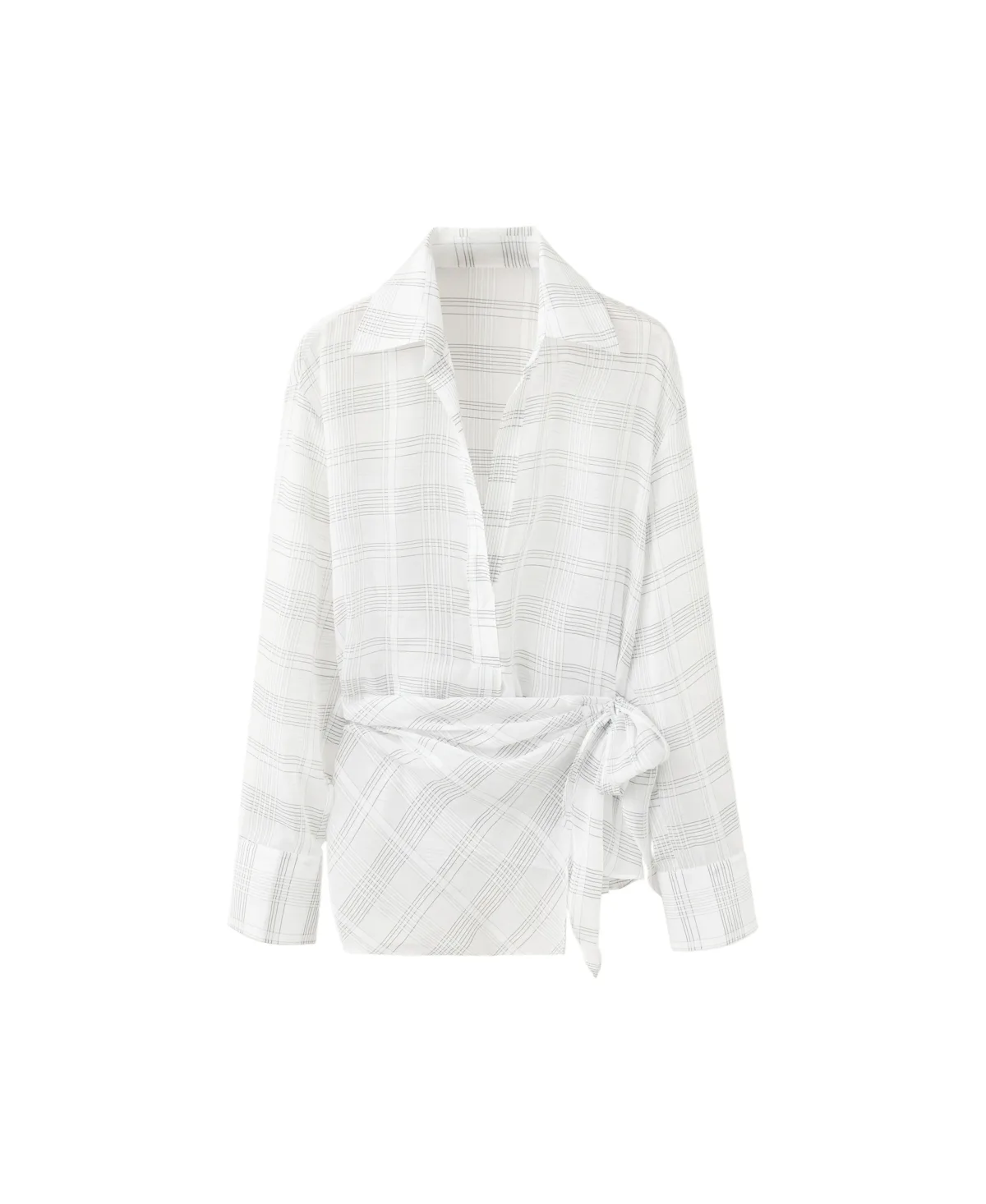 Bow Check Shirt by Mango