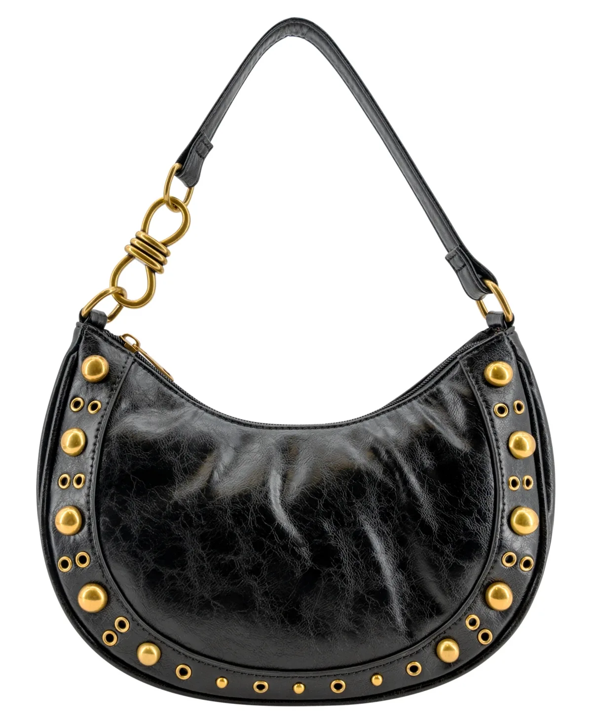 Dune Studded Gold-Tone Small Shoulder Handbag by Like Dreams