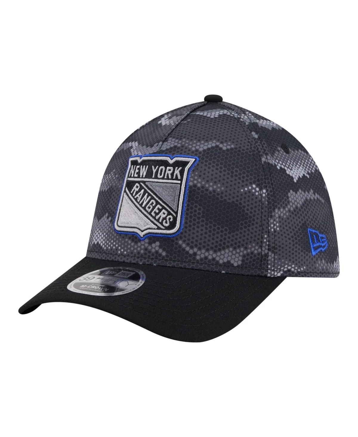 New York Rangers Zero Dark 39THIRTY A-Frame M-Crown Stretch-Fit Baseball Cap by New Era