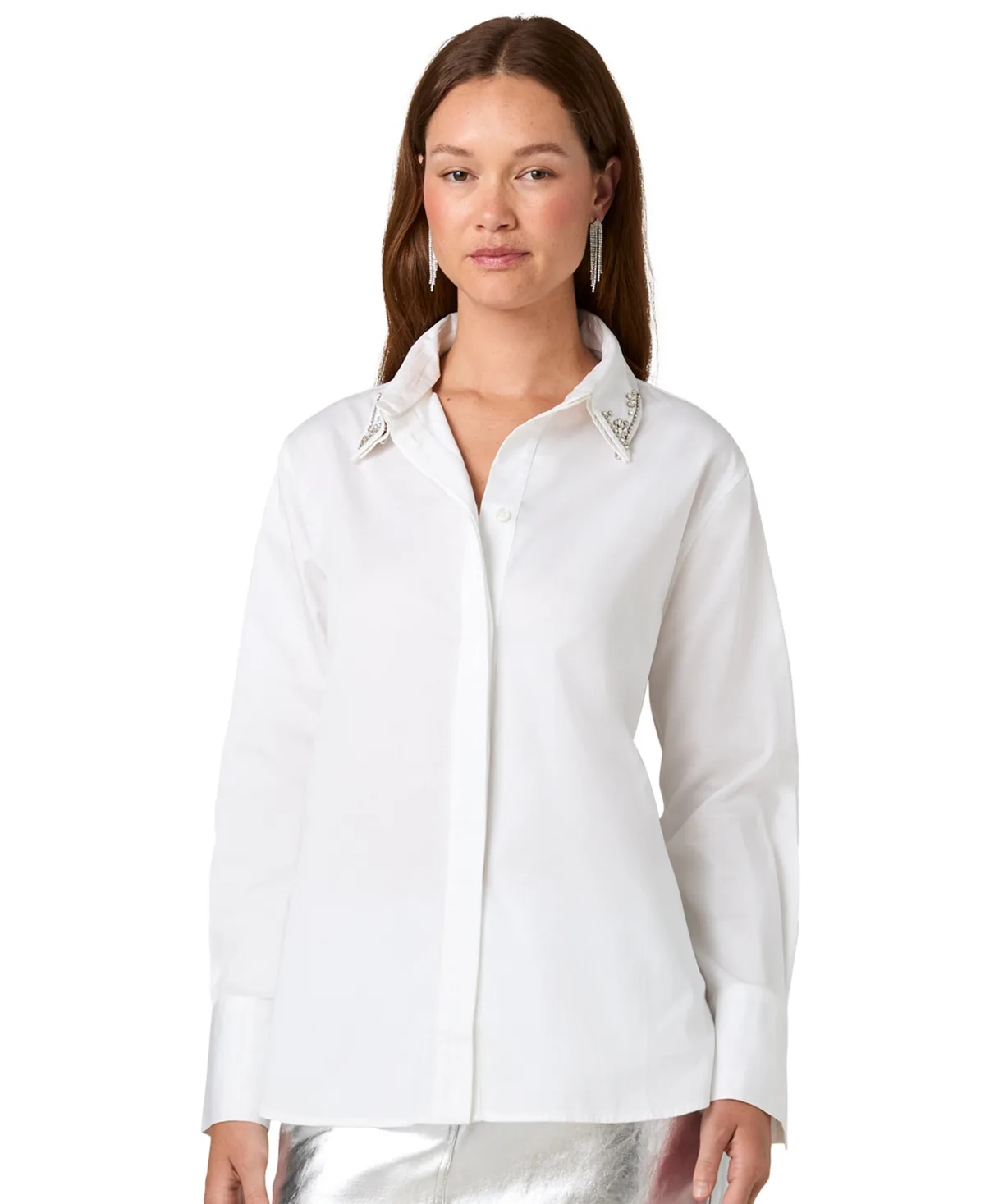 Alexis Long-Sleeve Embellished Blouse by French Connection