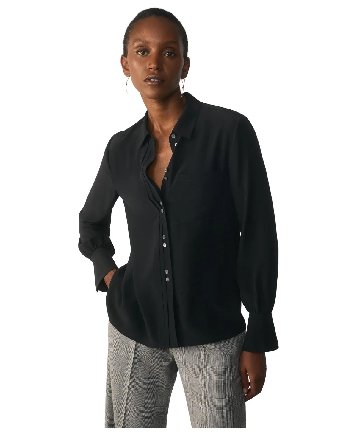 Corso Silk Collared Blouse