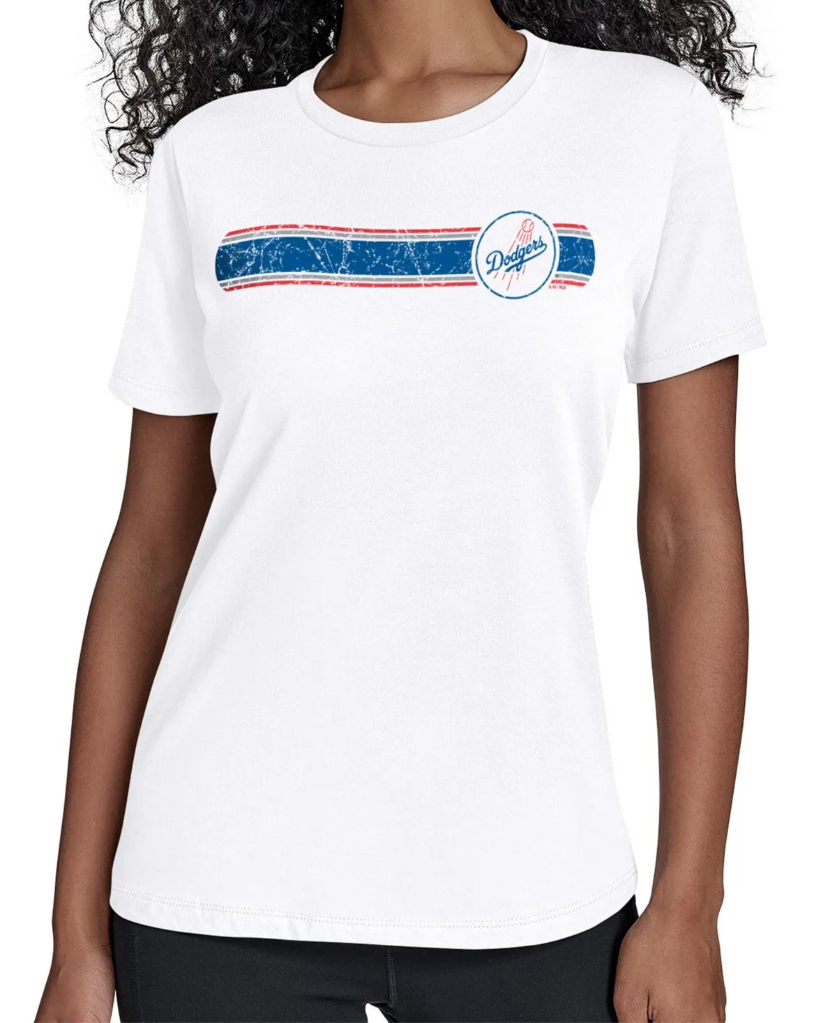 Los Angeles Dodgers Team Stripe T-Shirt by Starter