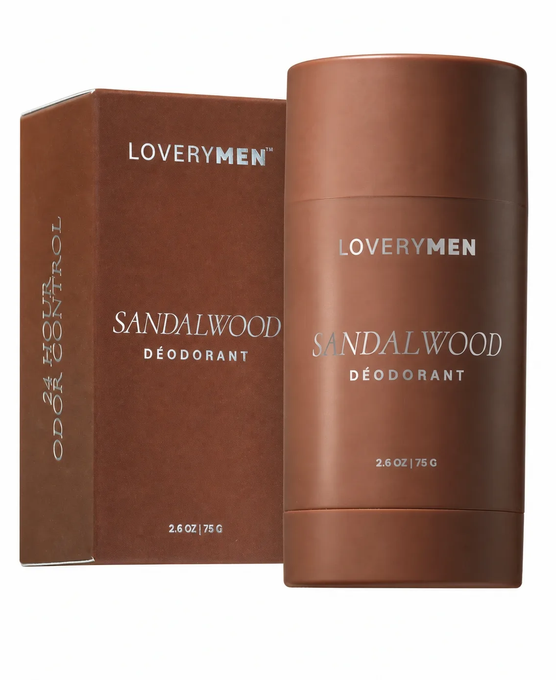 Sandalwood Deodorant Stick, Anti-Perspirant 2.6oz by Lovery
